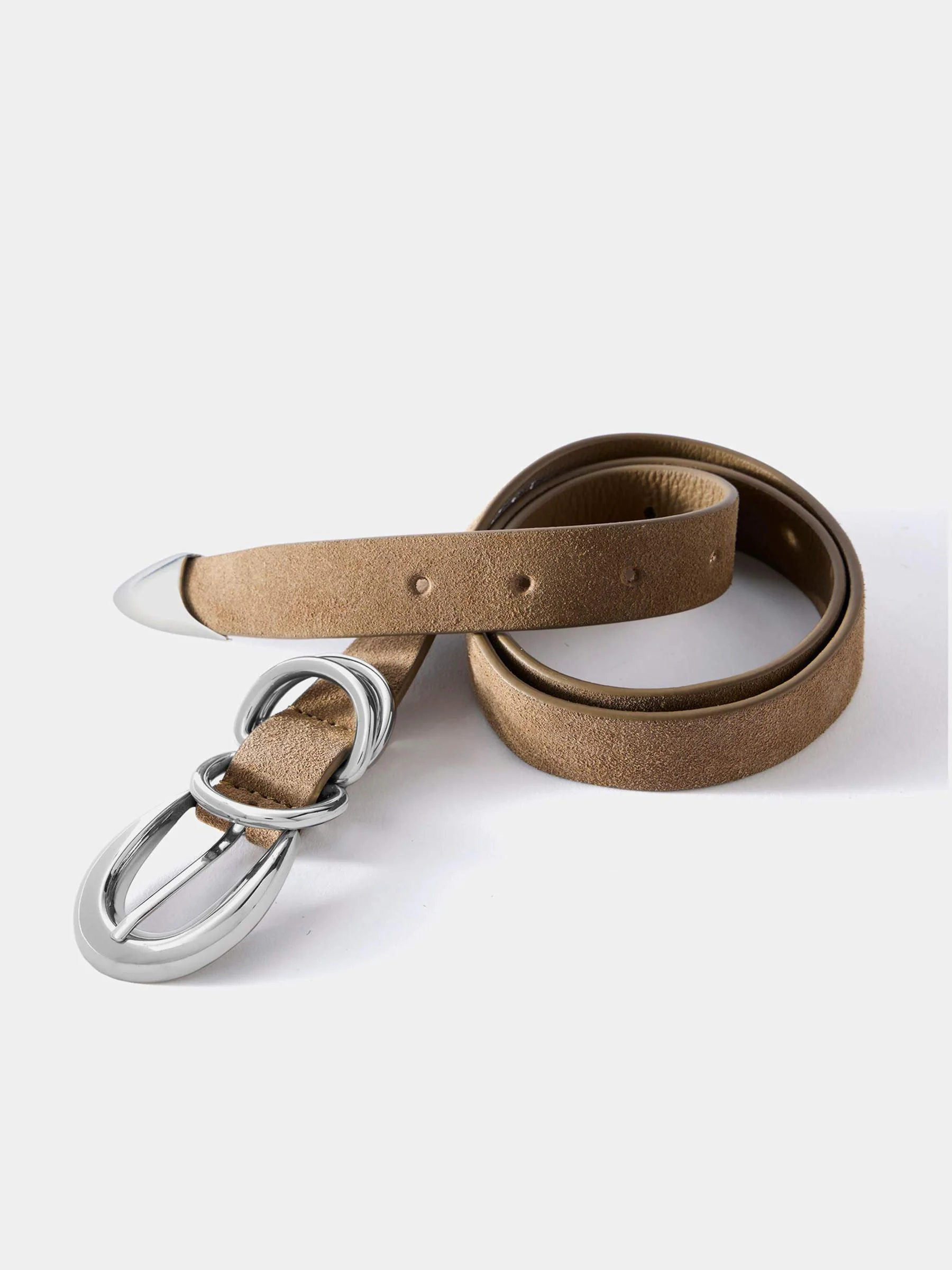 Mint Velvet Brown Buckle Belt