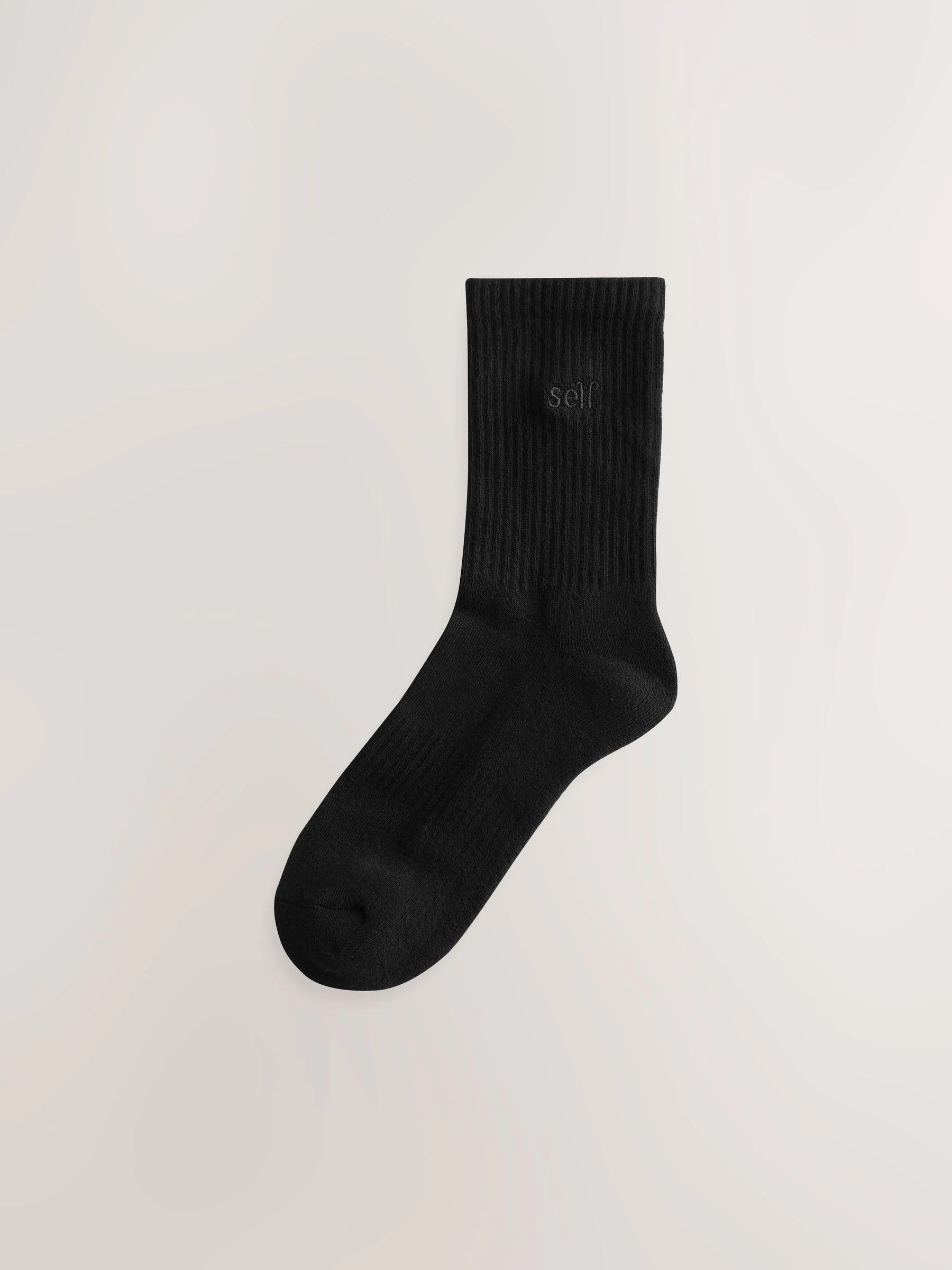 self. Black 3 Pack Cushion Sole Lounge Ankle Socks 3 Pack