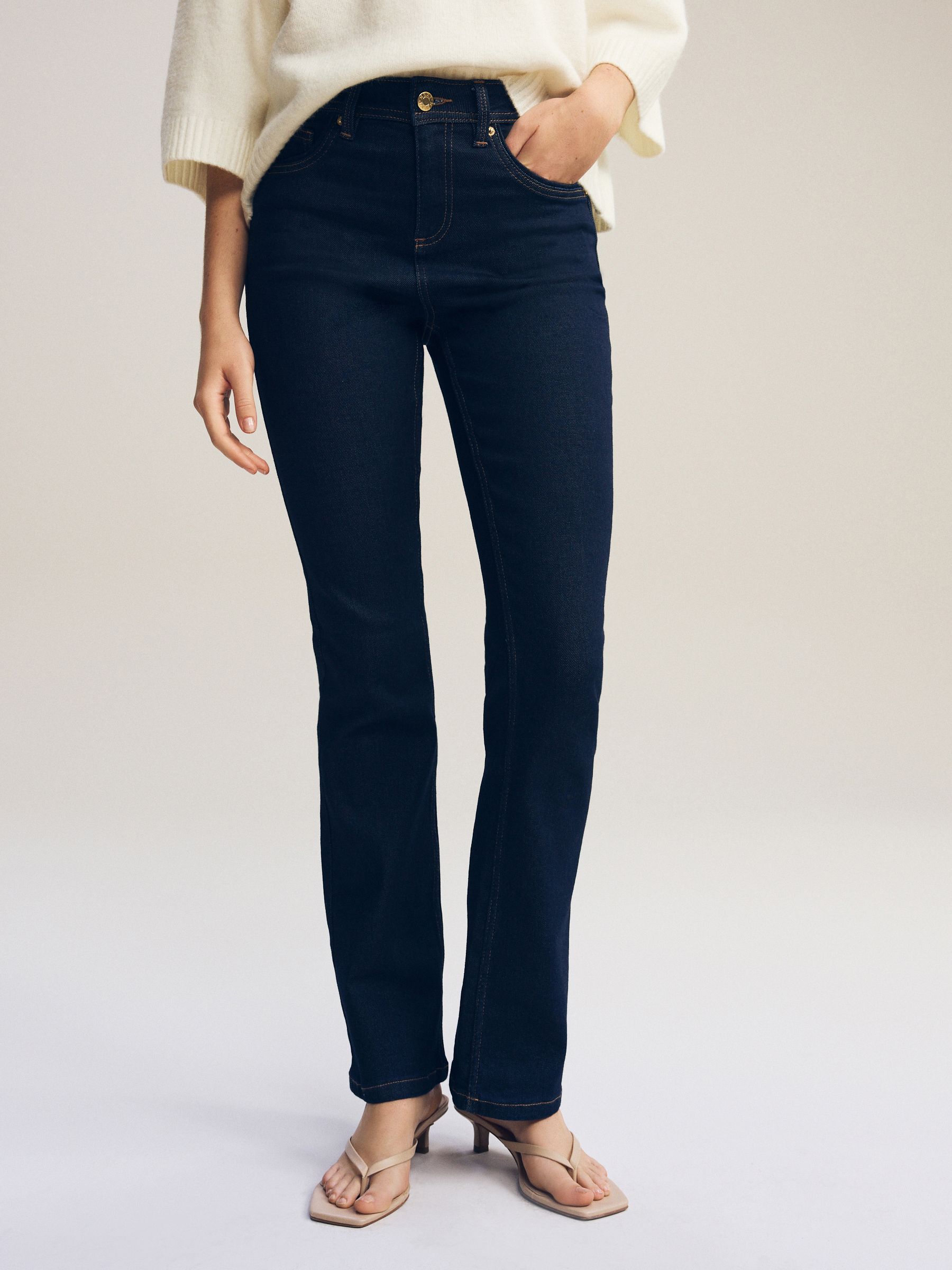 Rinse Blue Supersoft Bootcut Jeans