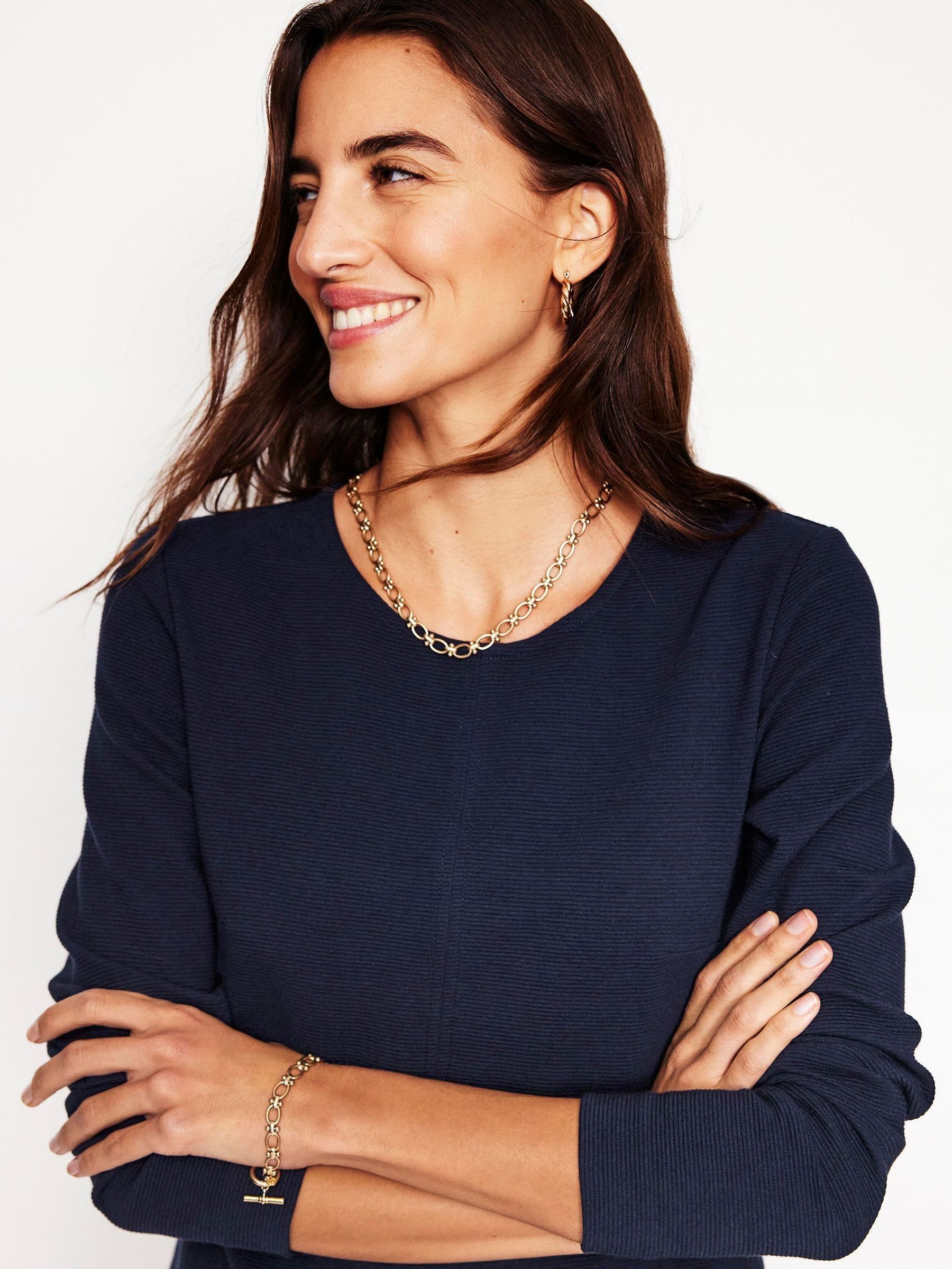 Boden Blue Cornelia Ottoman Dress