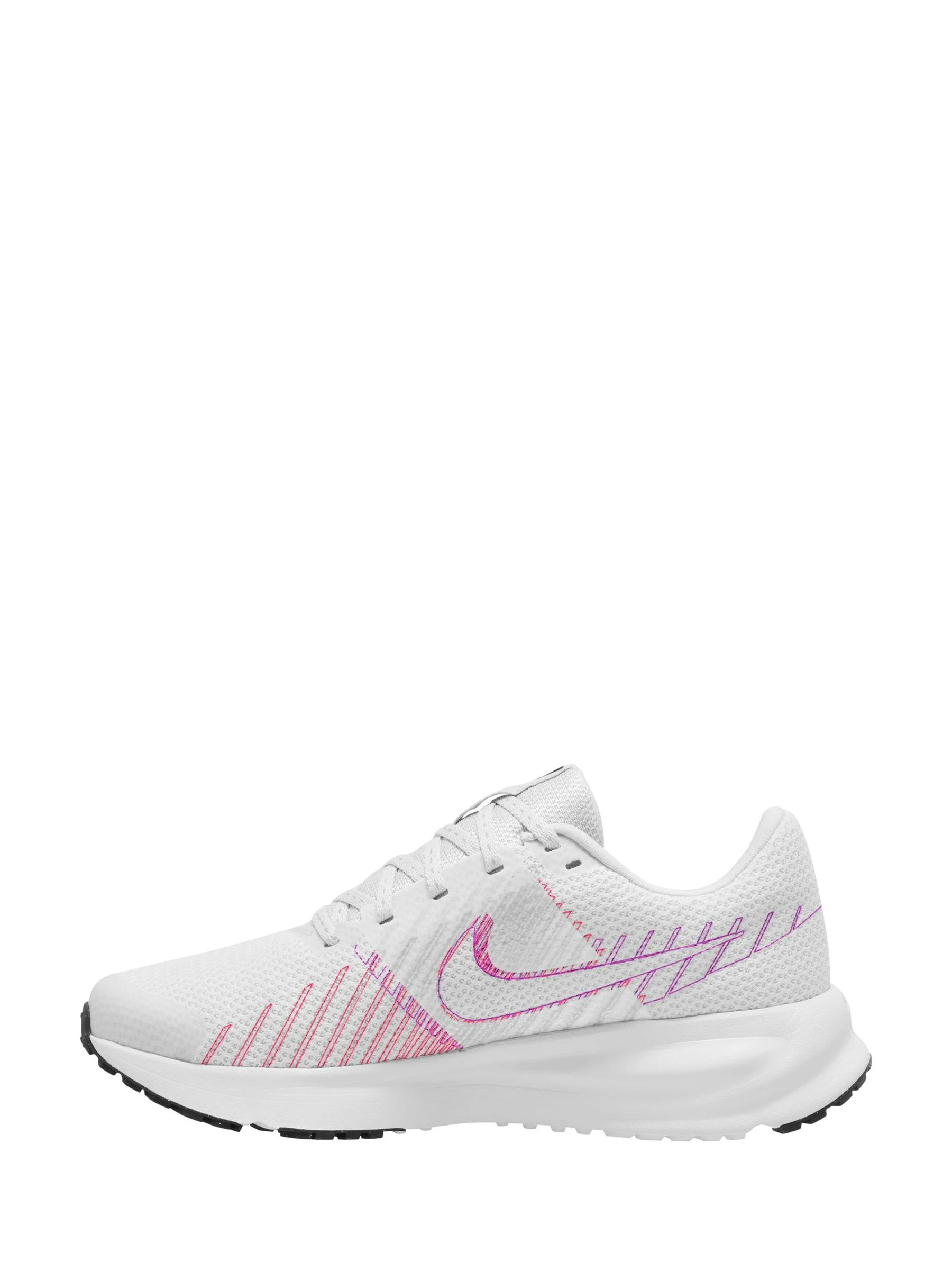 Nike White/Coral Run Defy Road Running Trainers