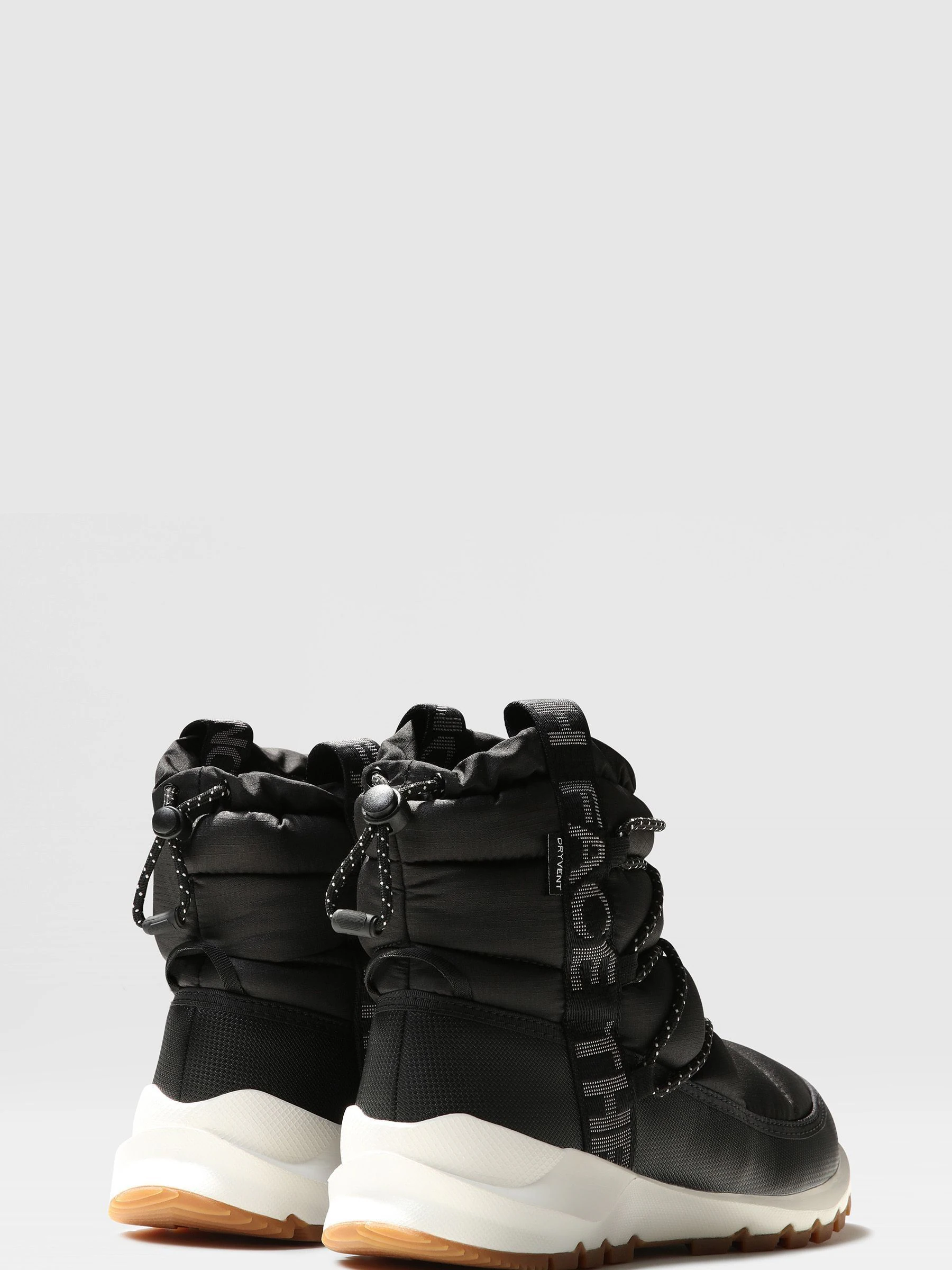 The North Face Black Womens Thermoball Waterproof Lace Up Winter Boots