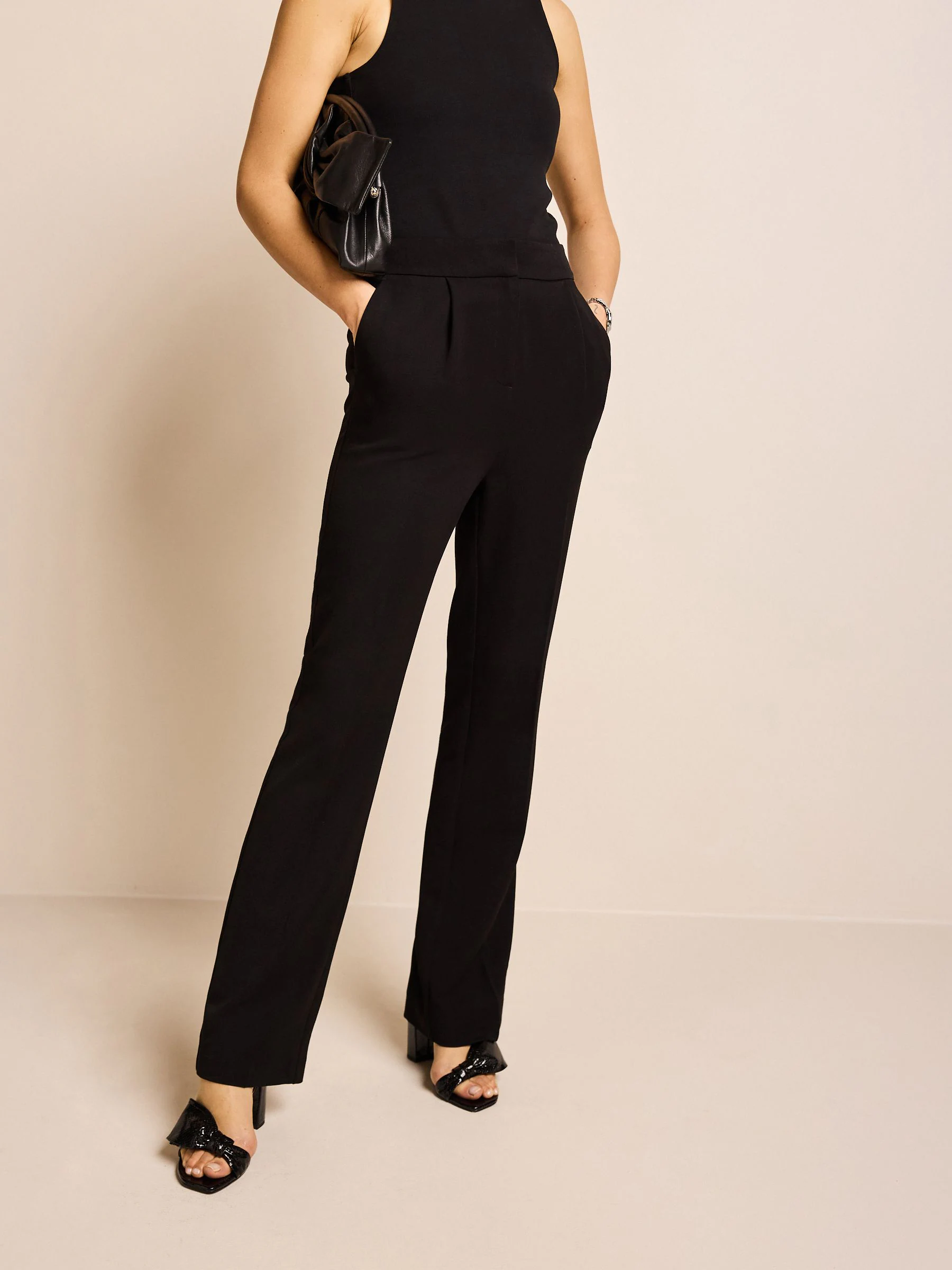 Black Tailored Hourglass Trousers