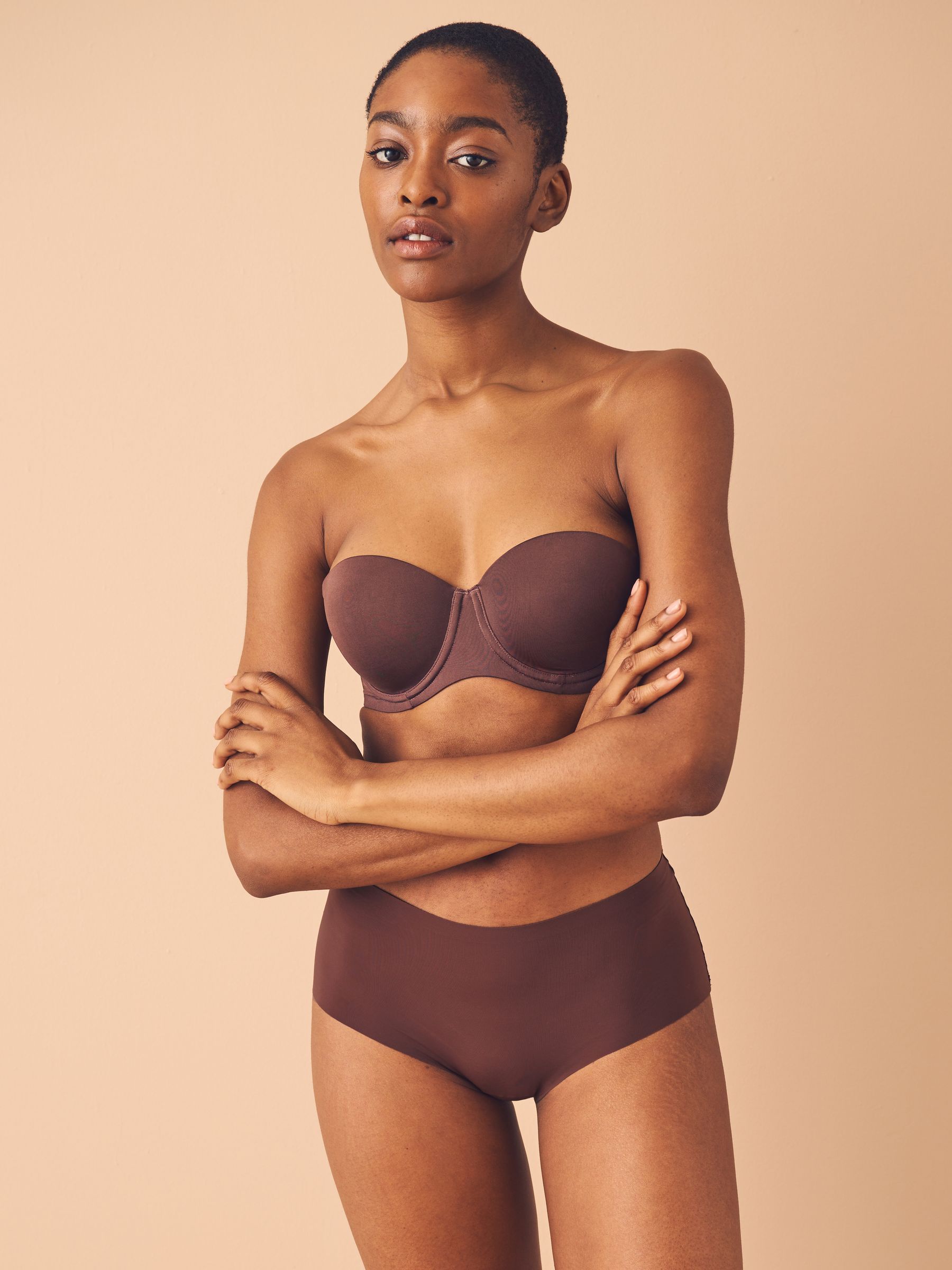 Black/Praline Nude/Chocolate Nude Midi No VPL Comfort Knickers 3 Pack