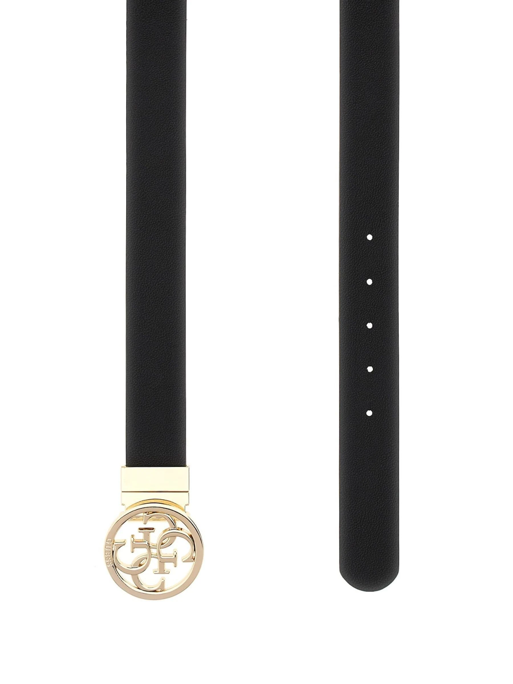 Guess Noelle Adjustable & Reversible Joggers Black Belt