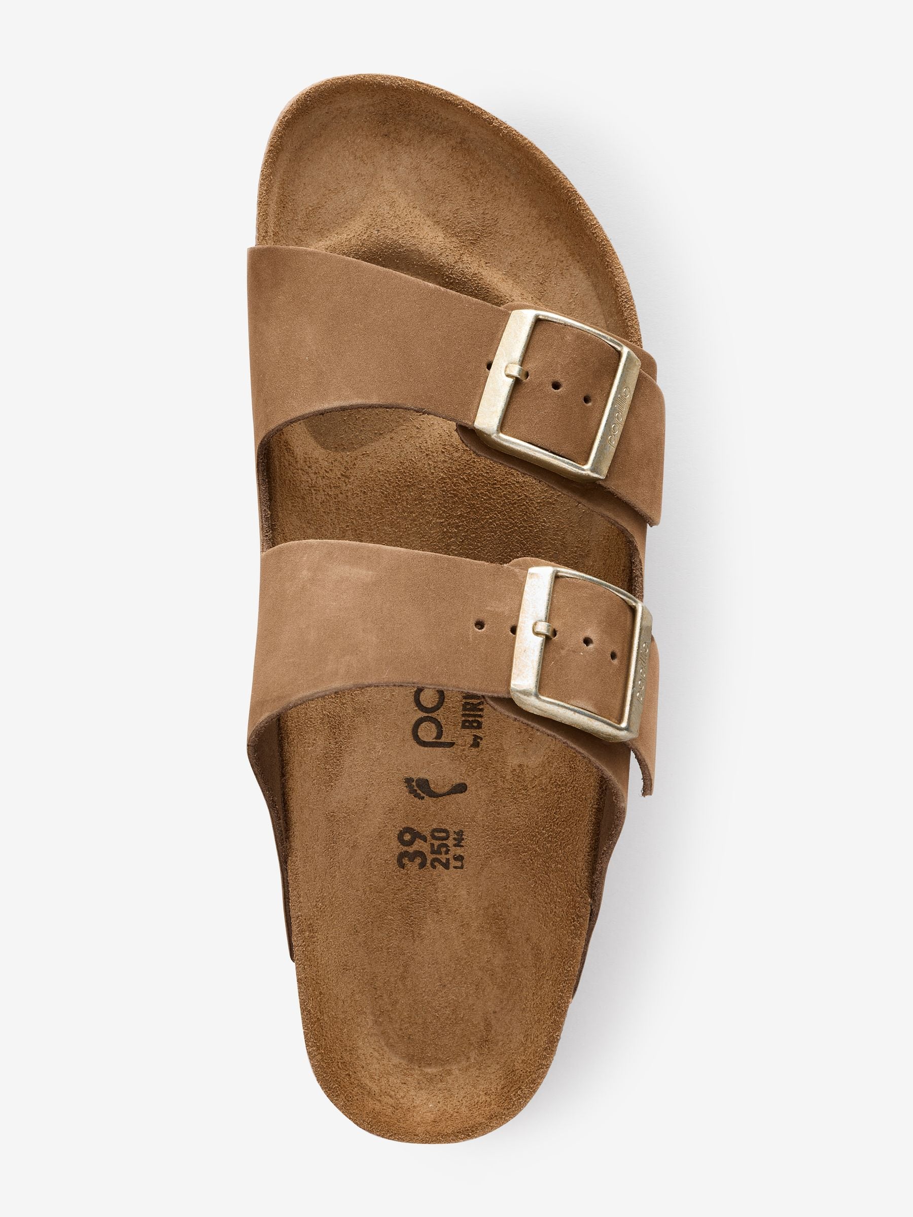 Birkenstock Tan Arizona Platform Flex Nubuck Sandals