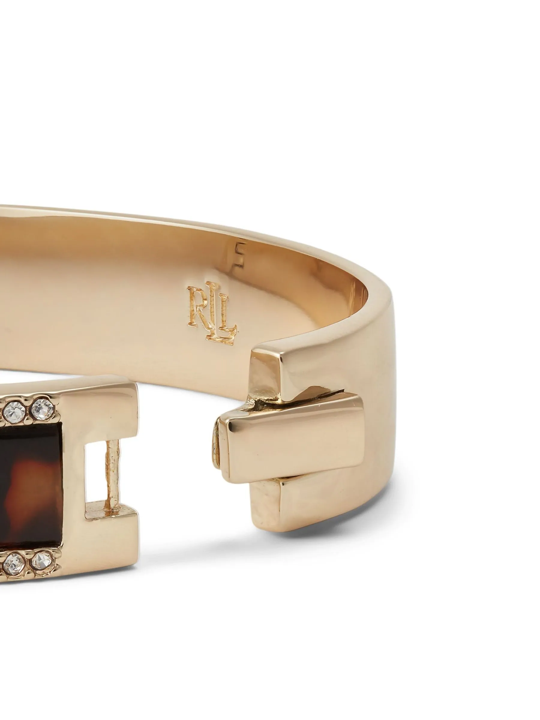 Lauren Ralph Lauren Gold Gold Tone Crest Bangle Bracelet