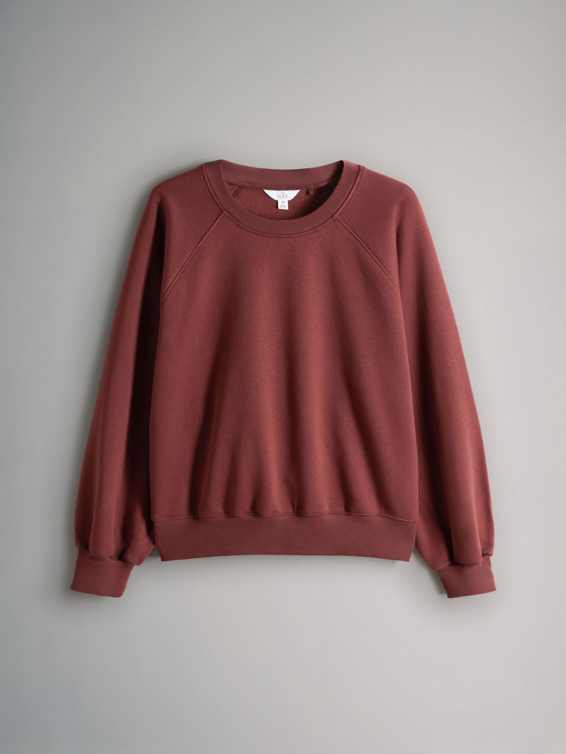 The Set 4 Pack Raglan Sweat Tops Chocolate Brown/Pinks/Cream