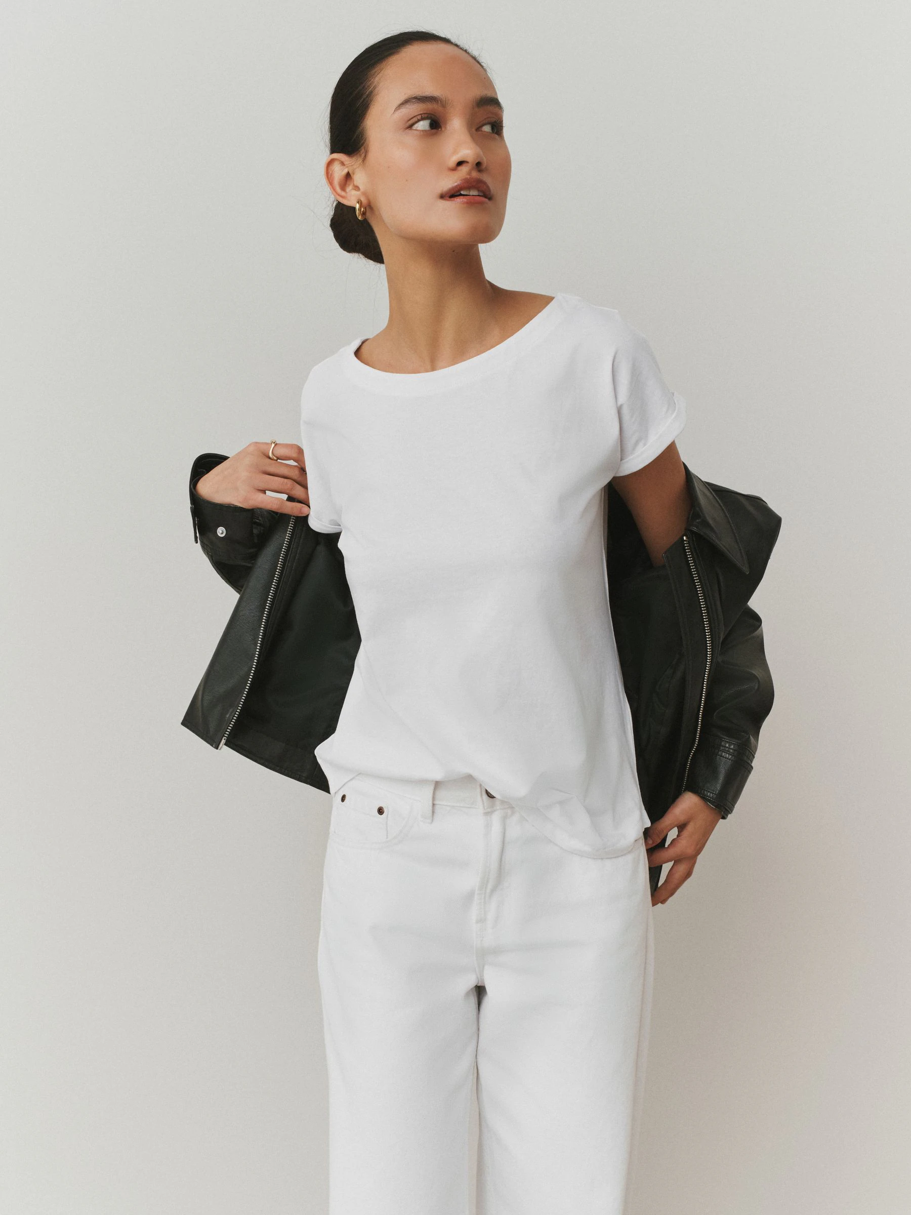 Purple/Blue/Butter Yellow/Pink/White Cap Sleeve T-Shirts 5 Pack