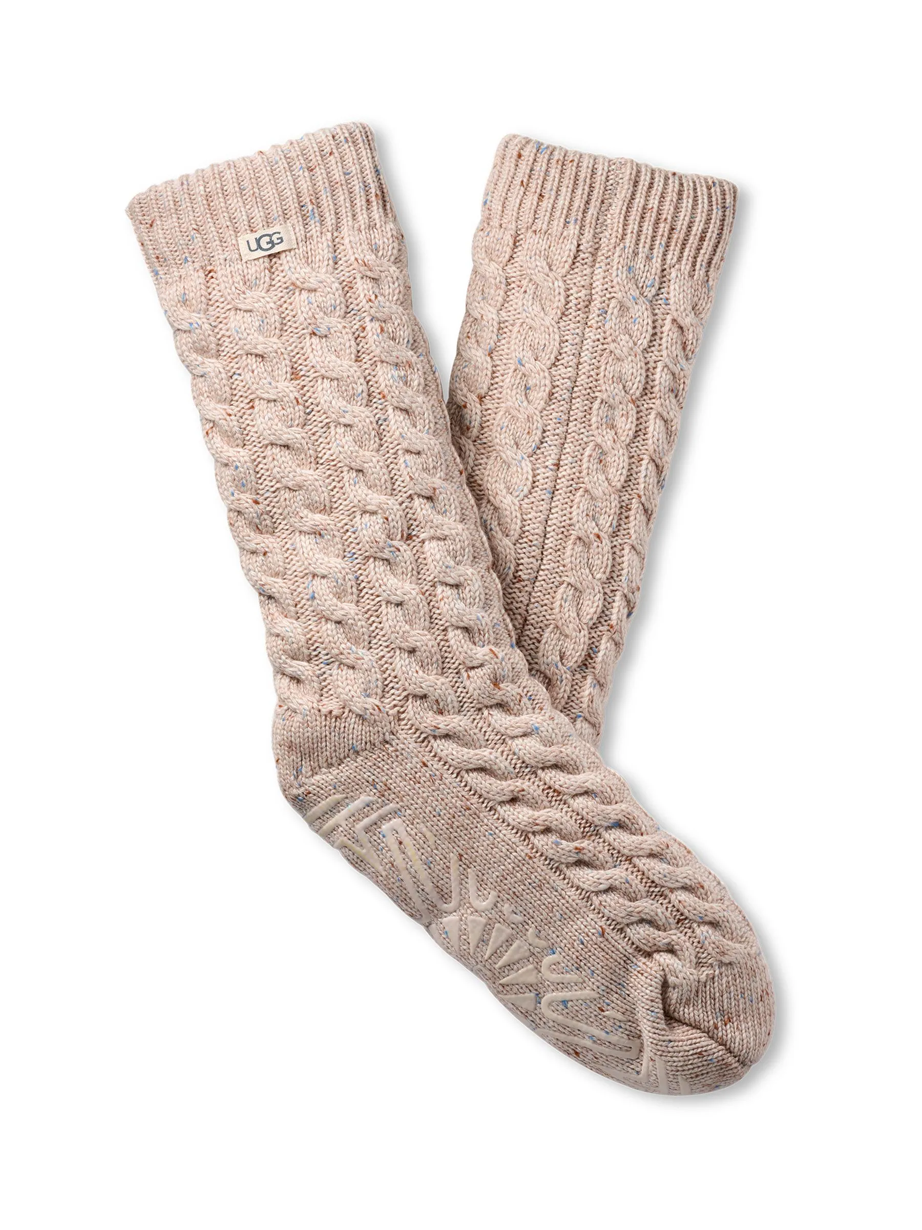 UGG Cream Elowyn Knit Fleece Lined Socks