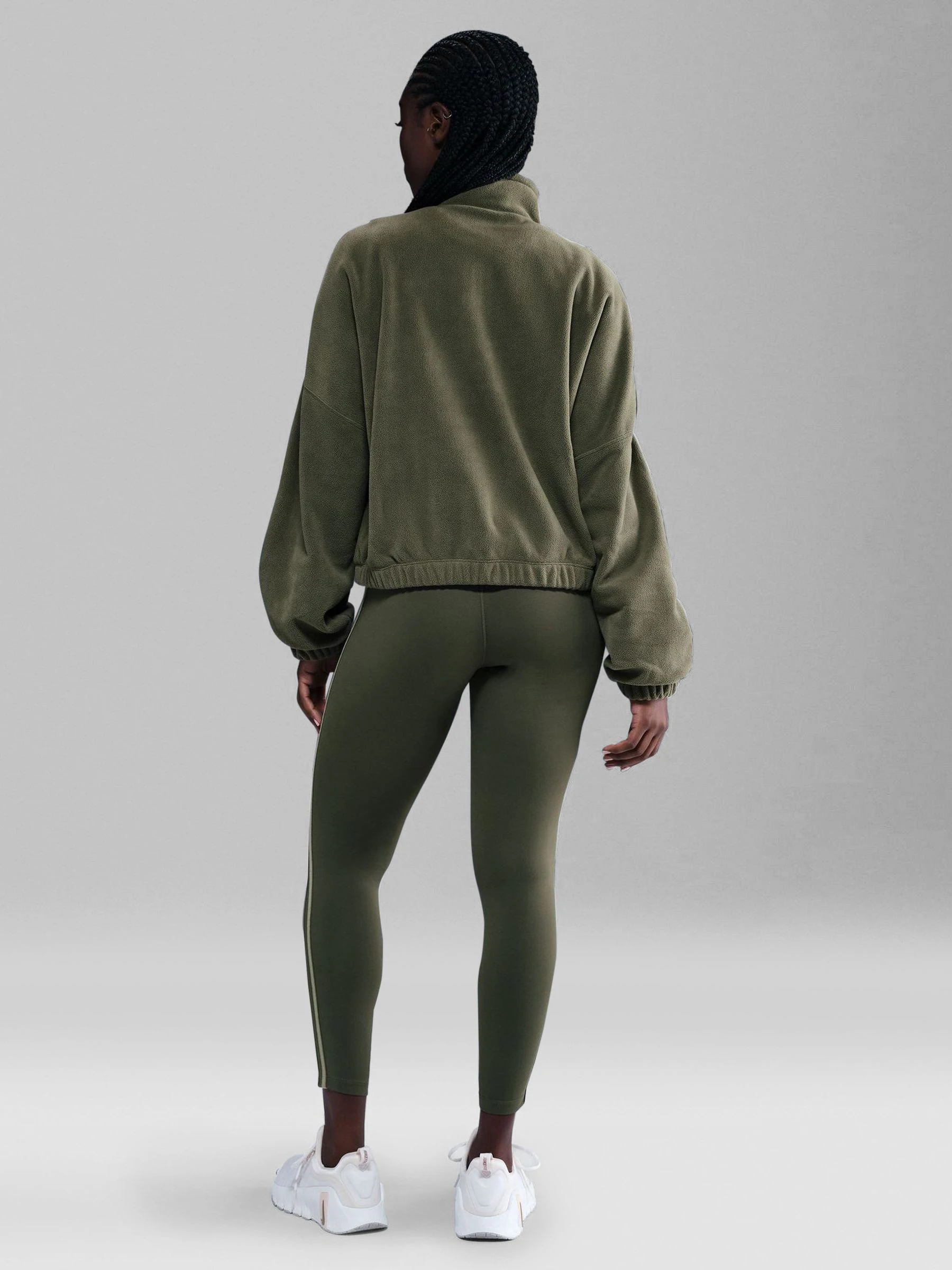 Nike Olive Green One Half Zip Polar Fleece