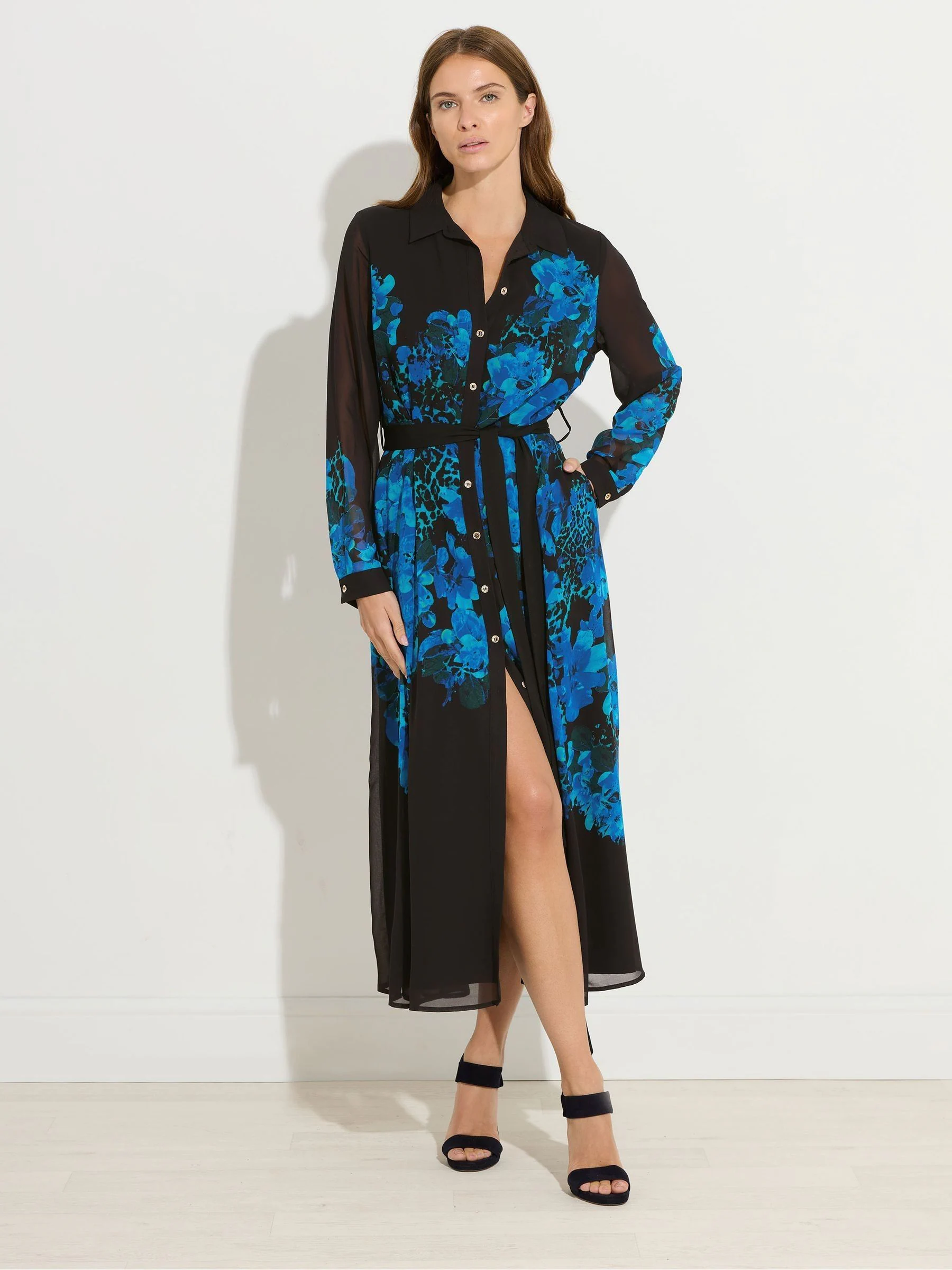 Star by Julien MacDonald Blue Printed Shirt Dress