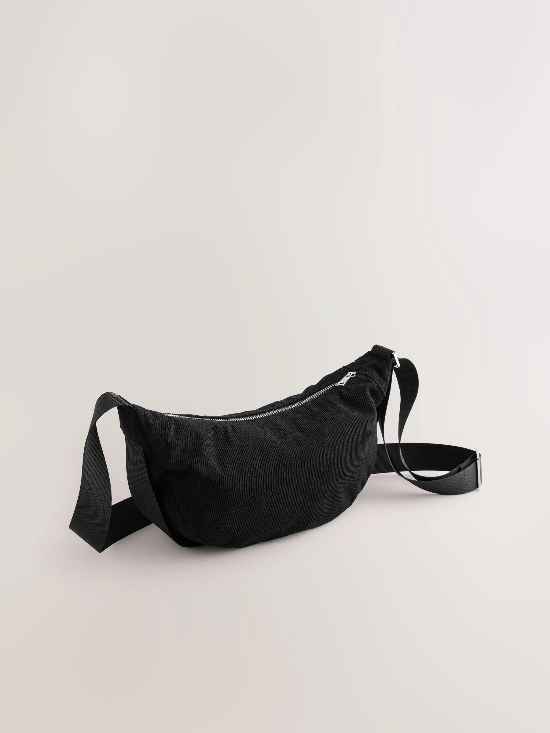 Black Cord Effect Sling Bag