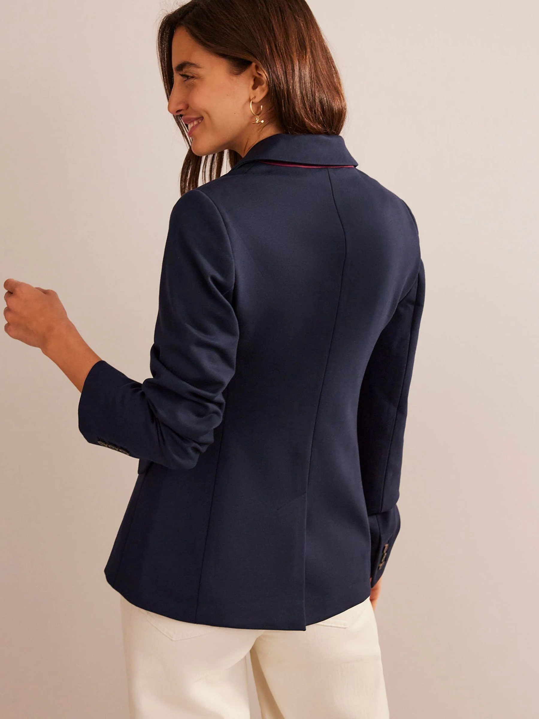 Boden Blue The Marylebone Ponte Blazer