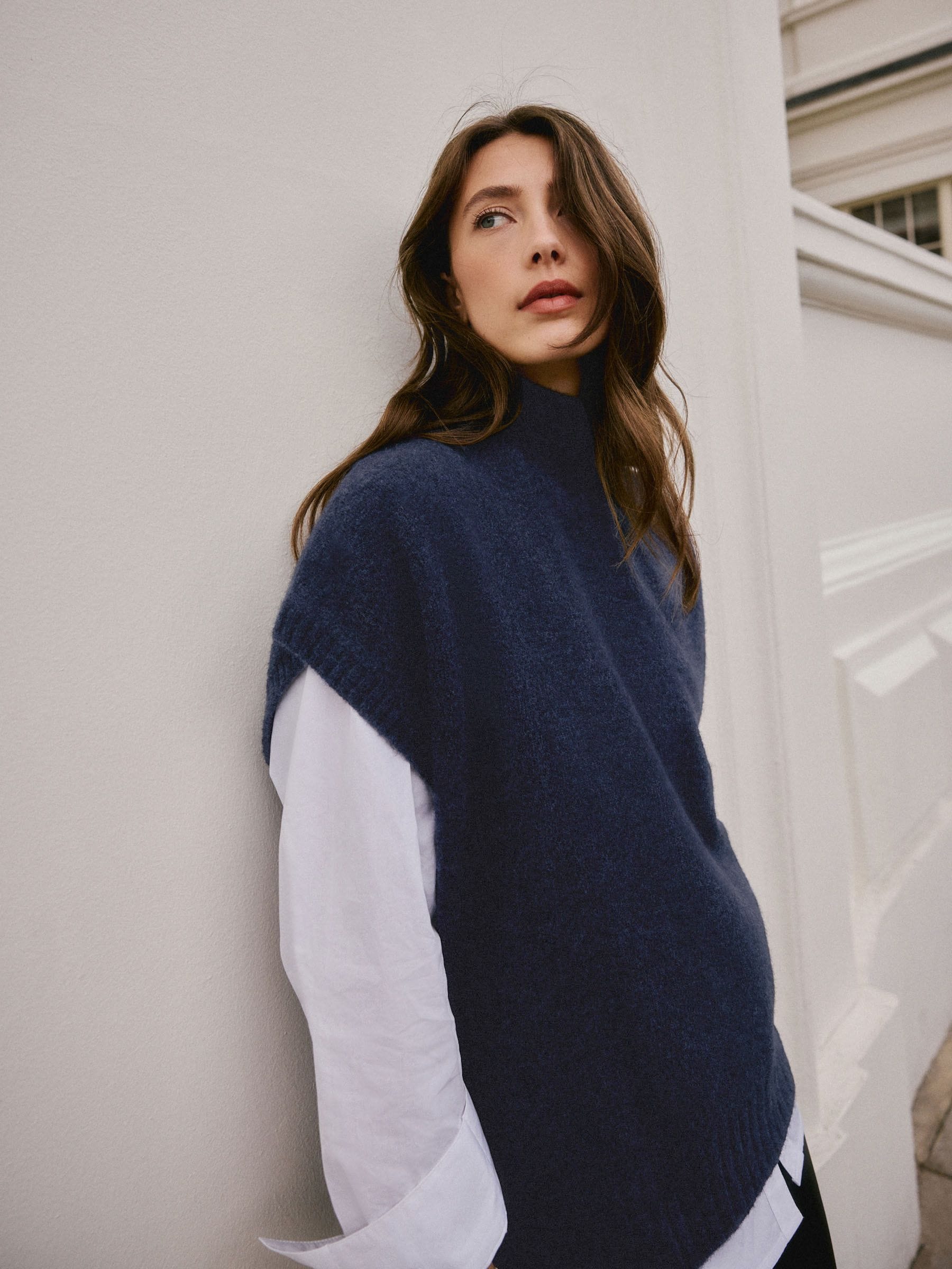 Navy Blue N. Premium Knitted Tank