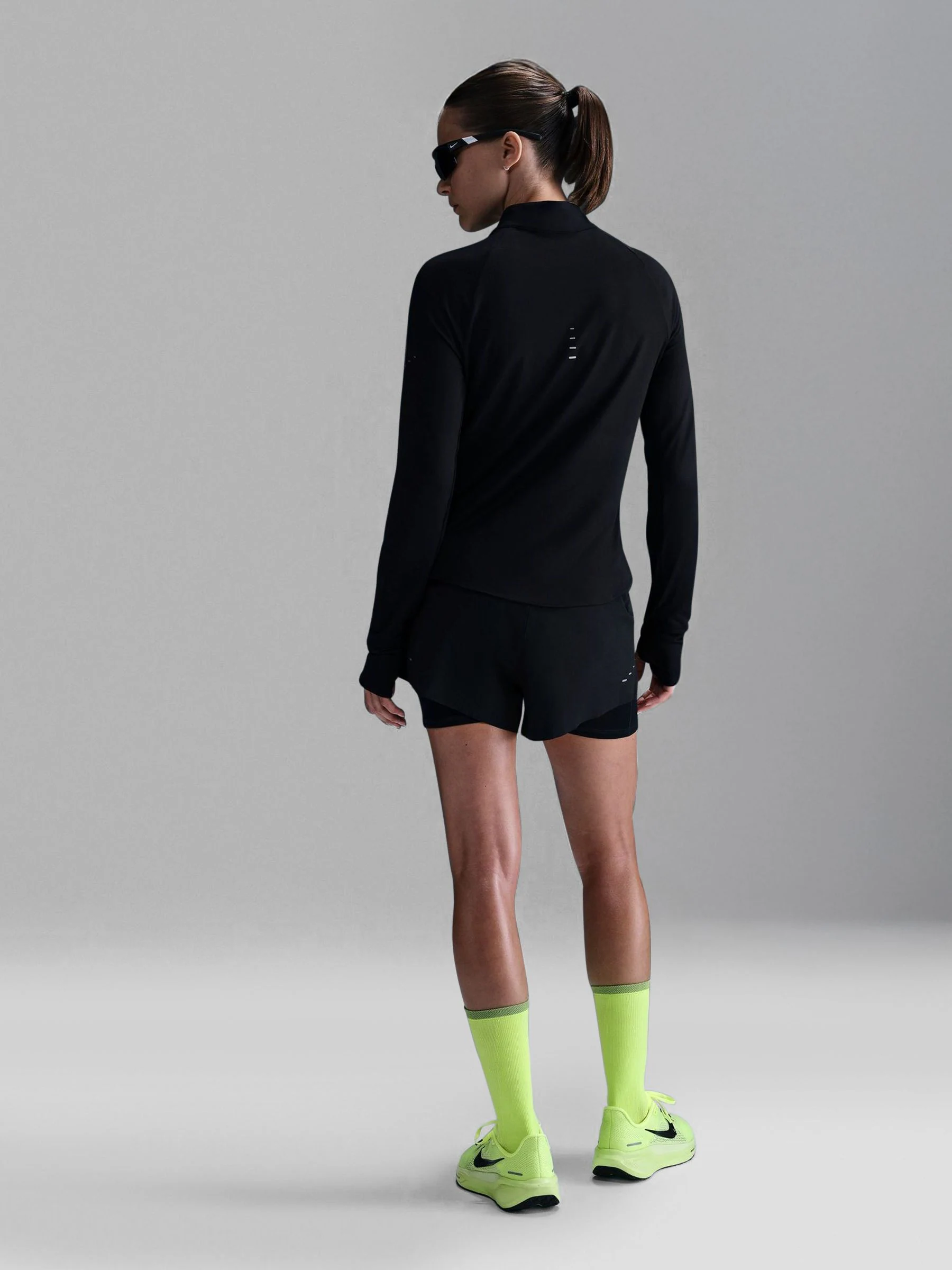 Nike Black Swift Dri-FIT UV 1/4-Zip Sweatshirt