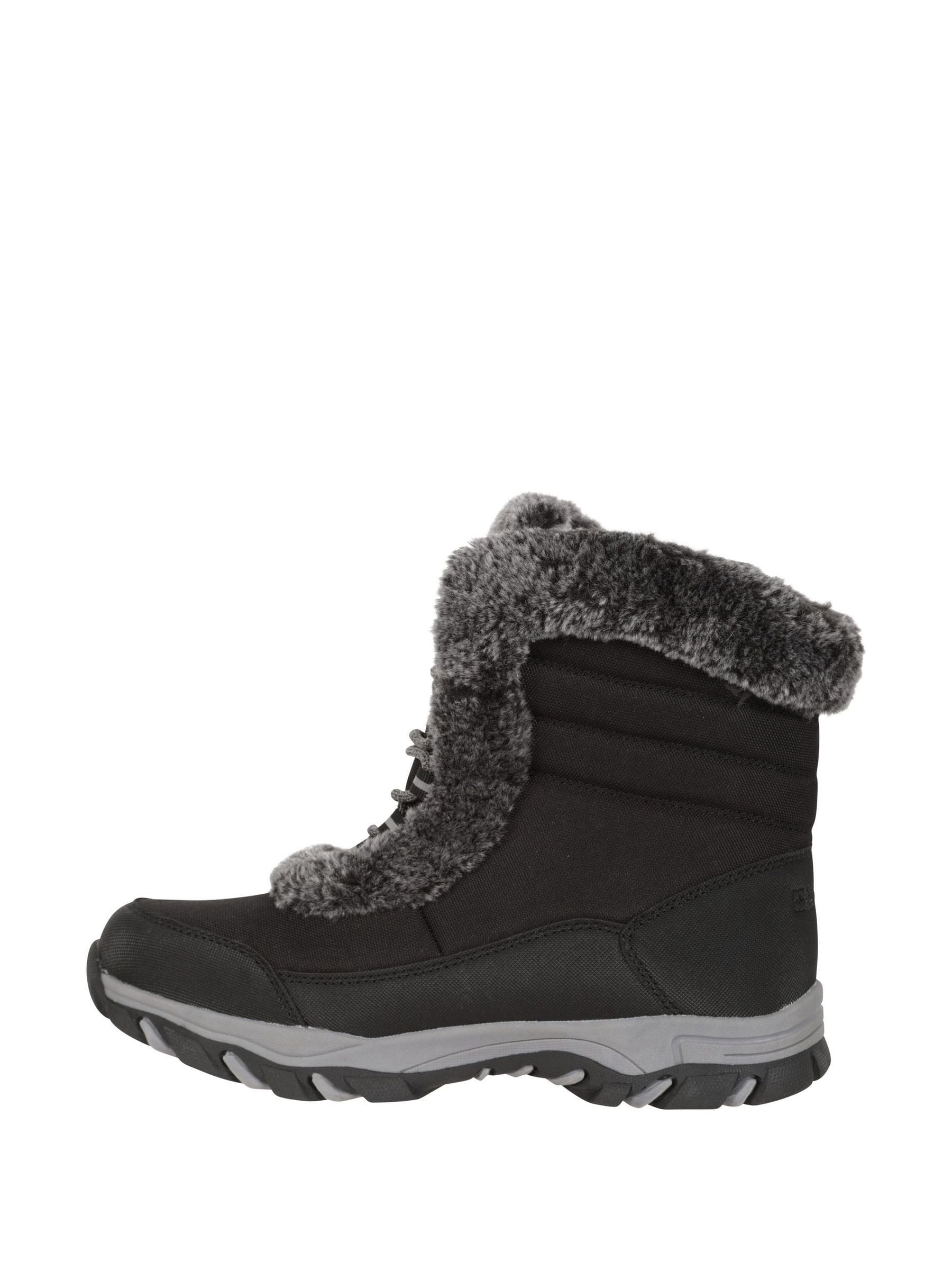 Mountain Warehouse Black Ohio Short Womens Thermal Snow Boots