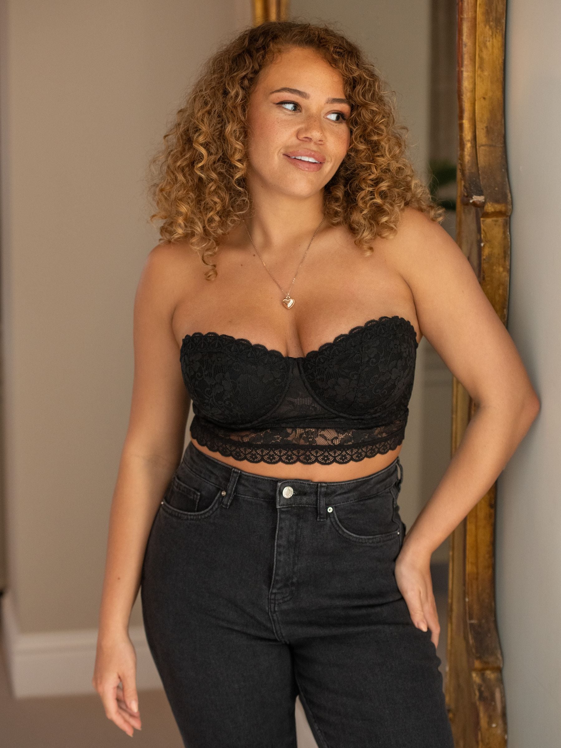 Pour Moi Black Strapless Rebel Bra