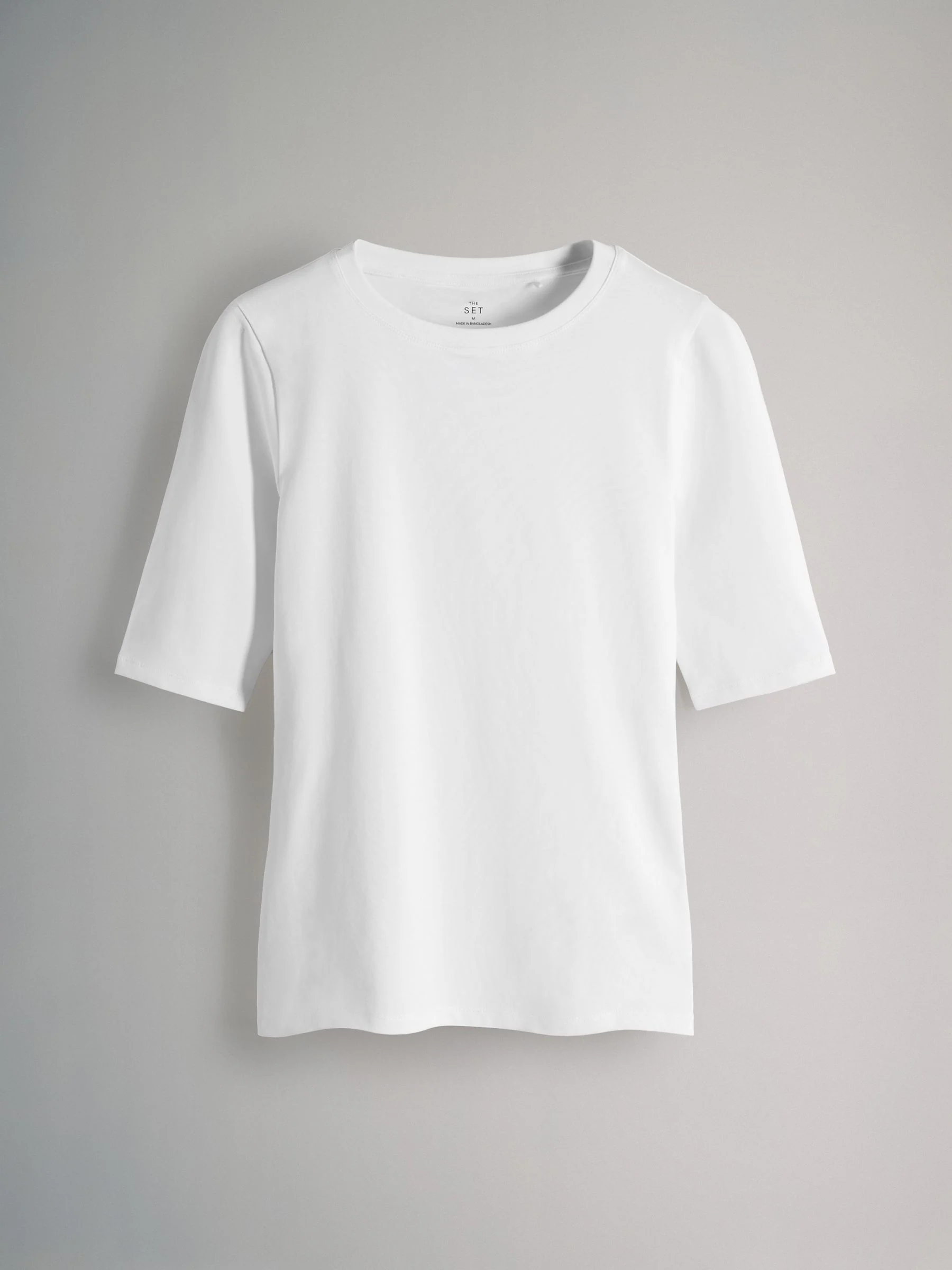 The Set 4 Pack Half Sleeve Fitted Crew Neck T-Shirts Black/White/Animal/Pink