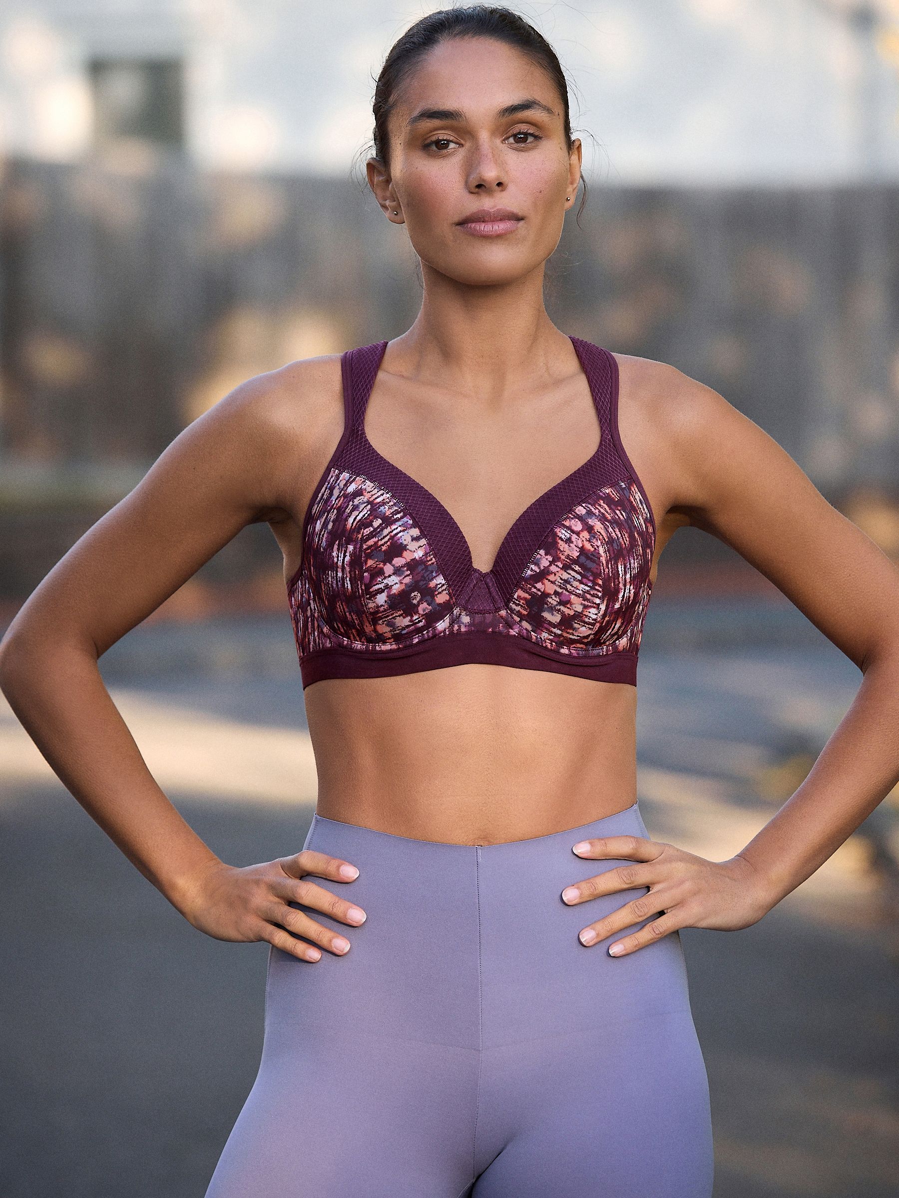 Print B-G Active Sports High Impact Dry Tech Full Cup Wired Bra