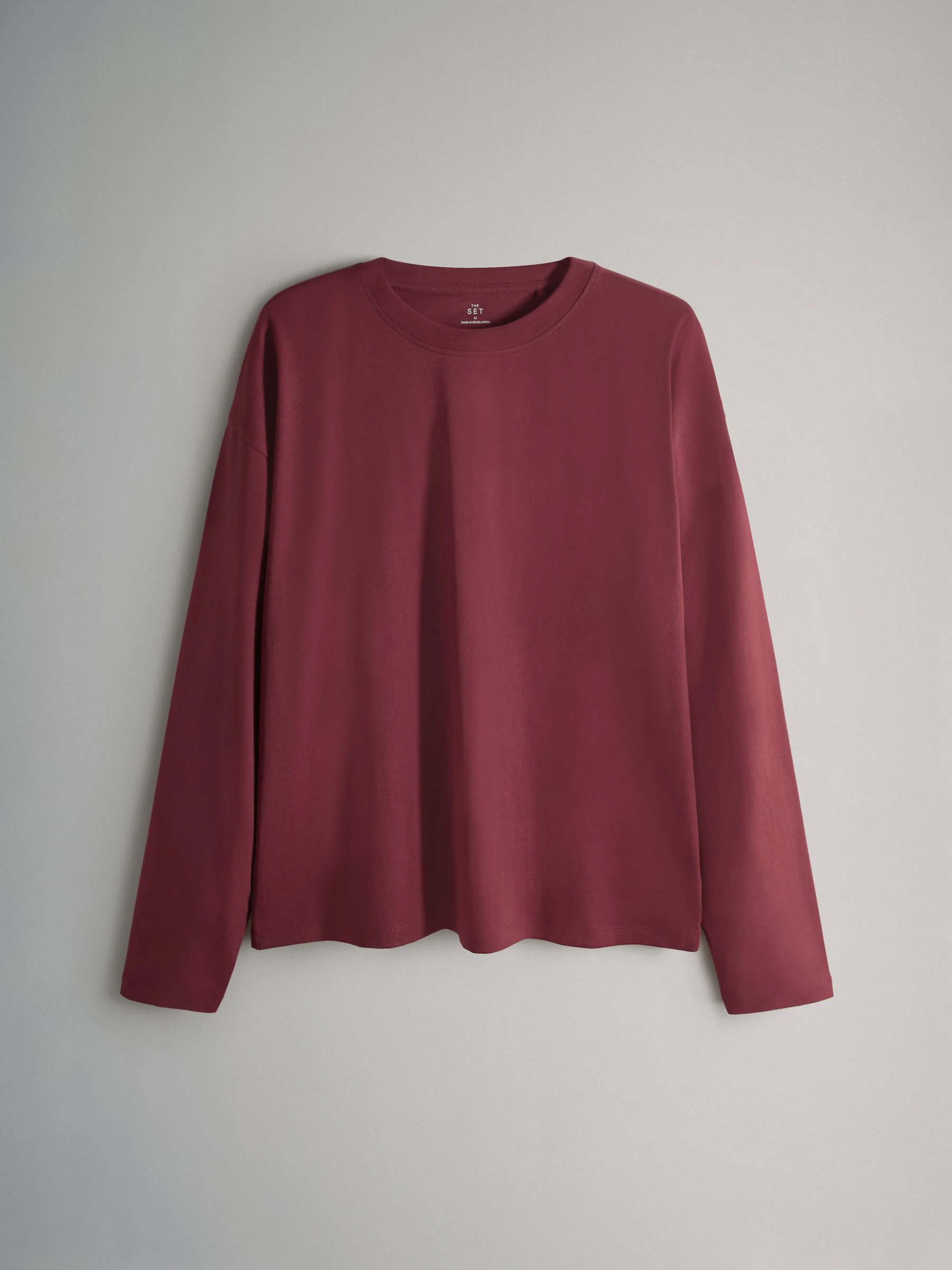 The Set 7 Pack Long Sleeve T-Shirts Navy/Blue/Red/Green/Light Blue/Stone Brown/White