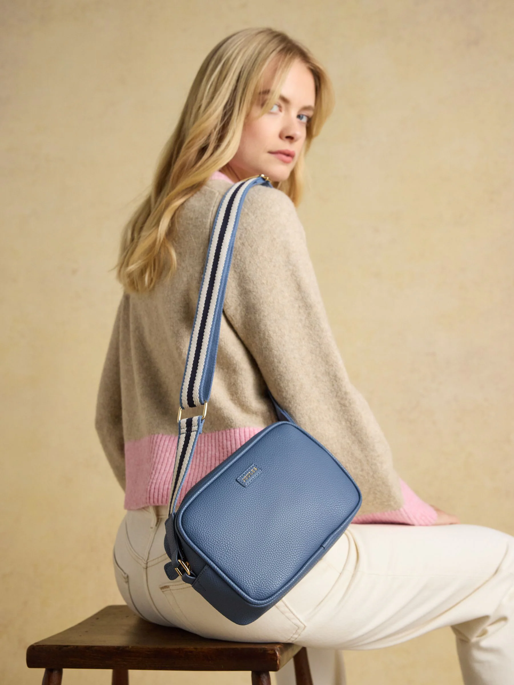 Joules Trent Blue Adjustable Cross Body Bag