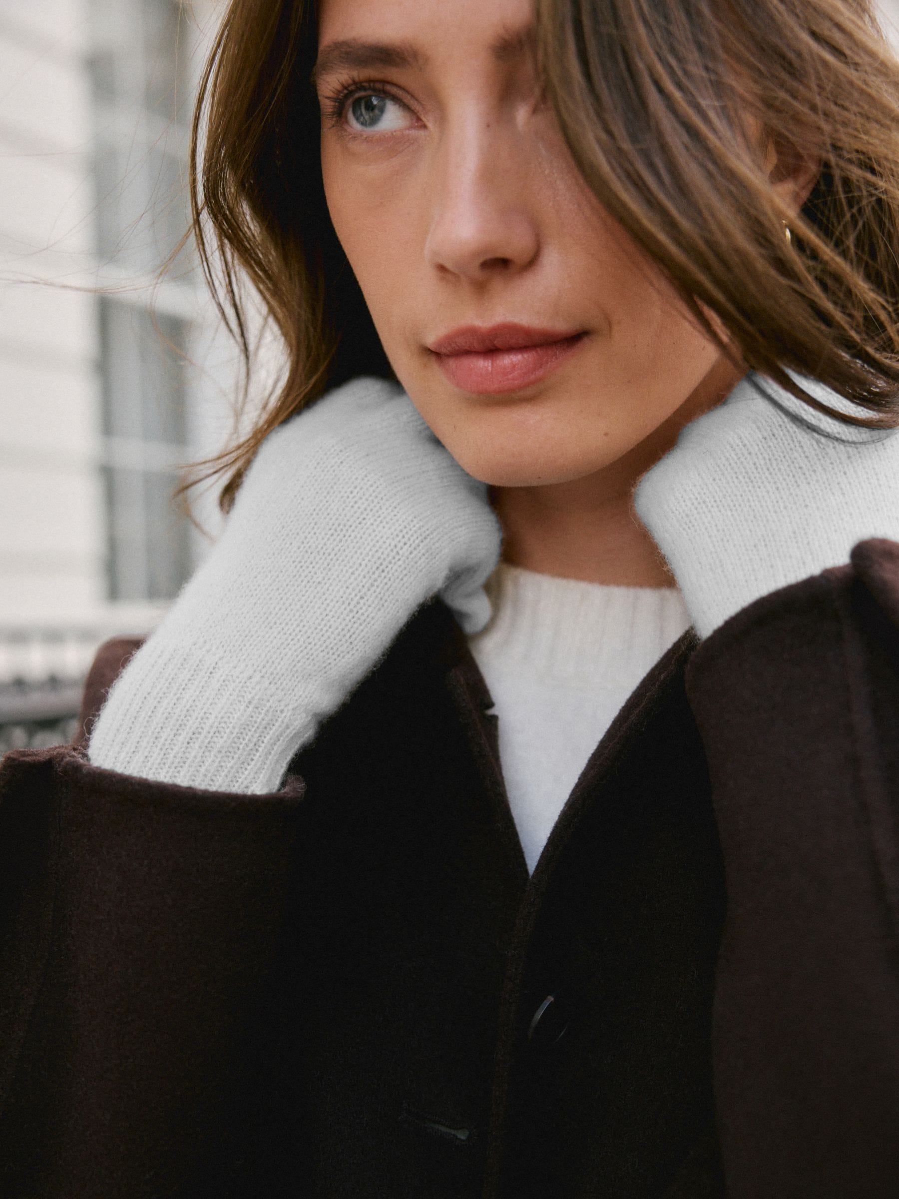 Cream N. Premium 100% Cashmere Gloves