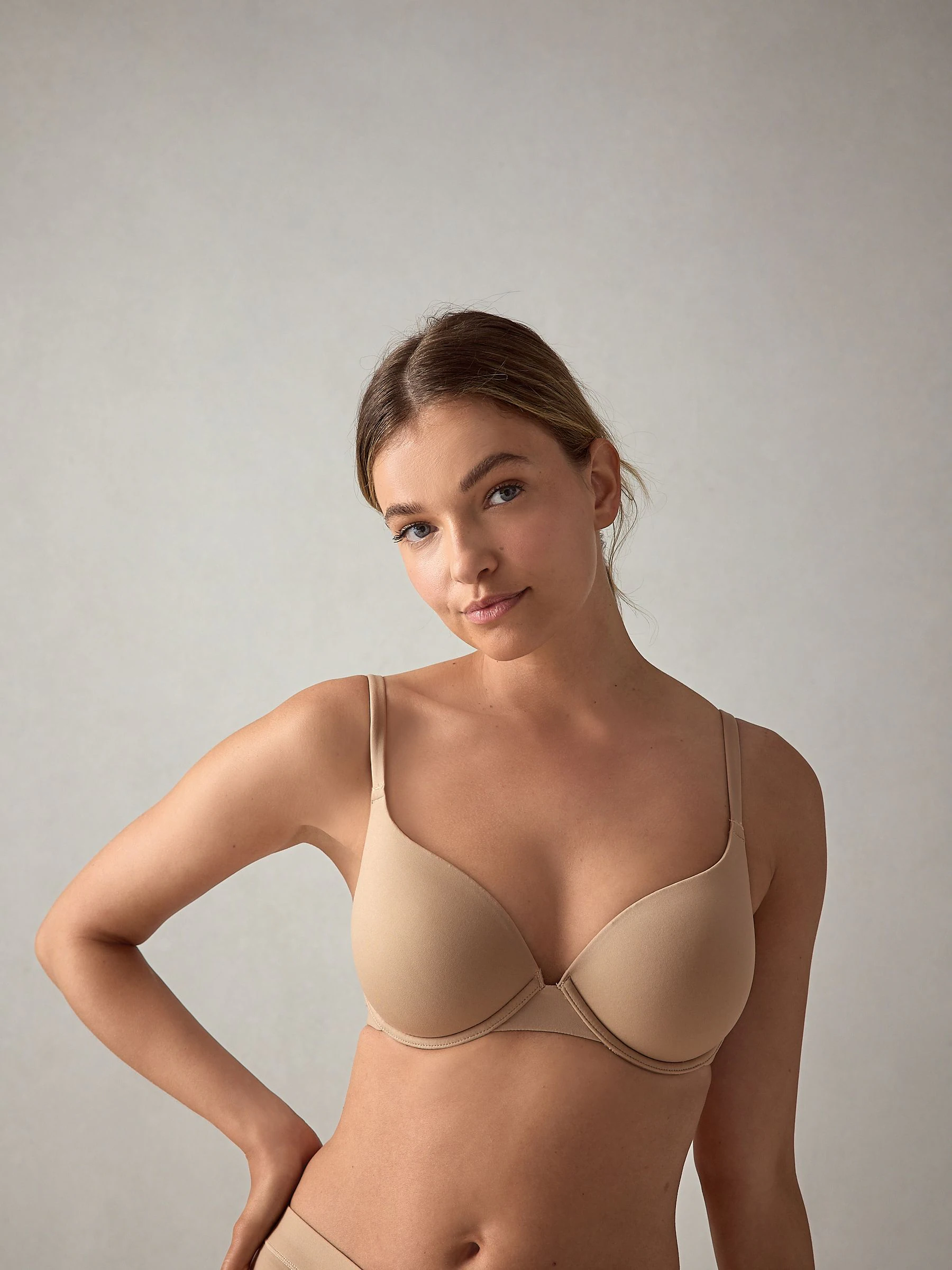 self. Fair Taupe Nude T Shirt Bra