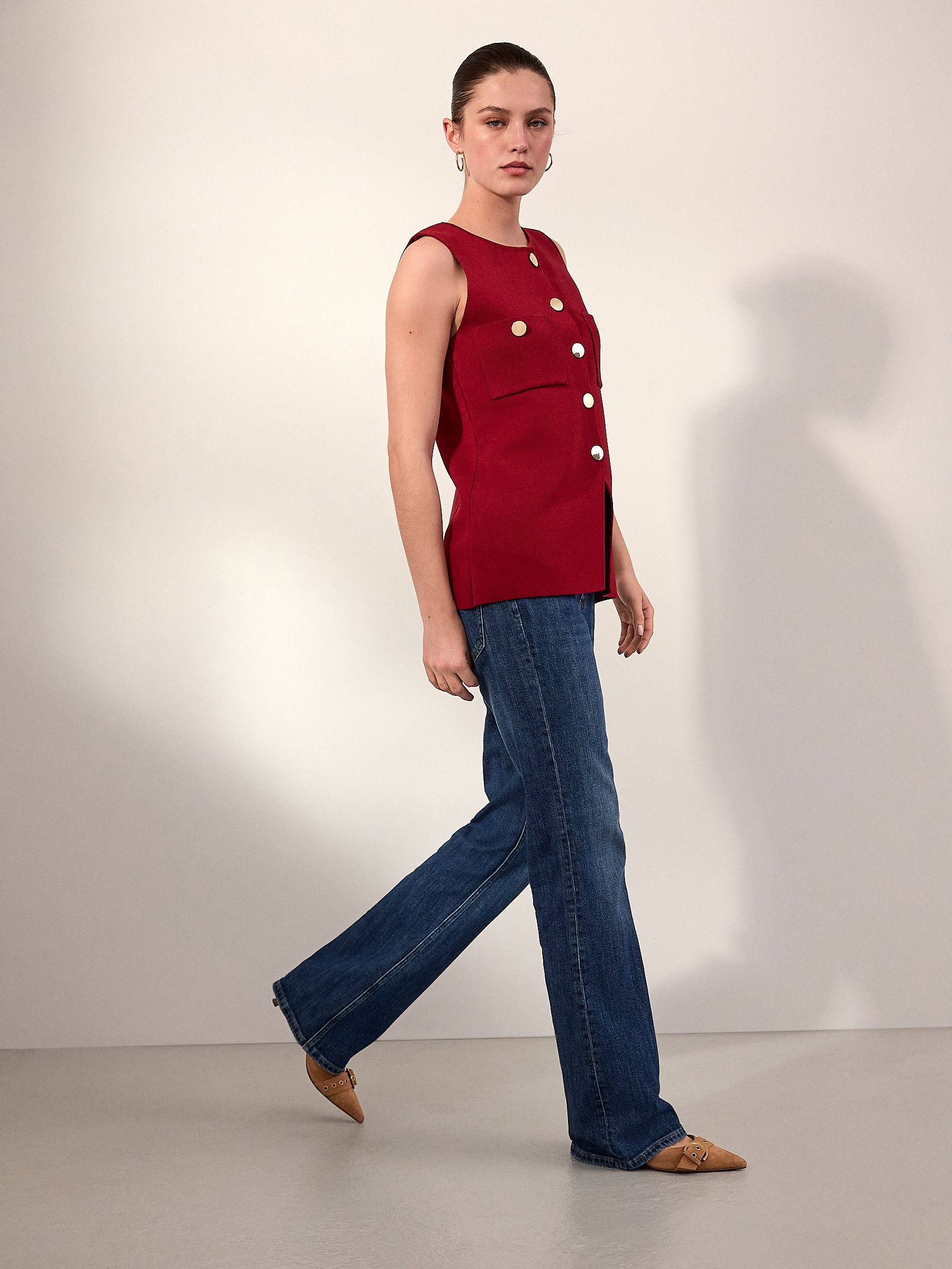 Dark Blue Authentic Bootcut Jeans