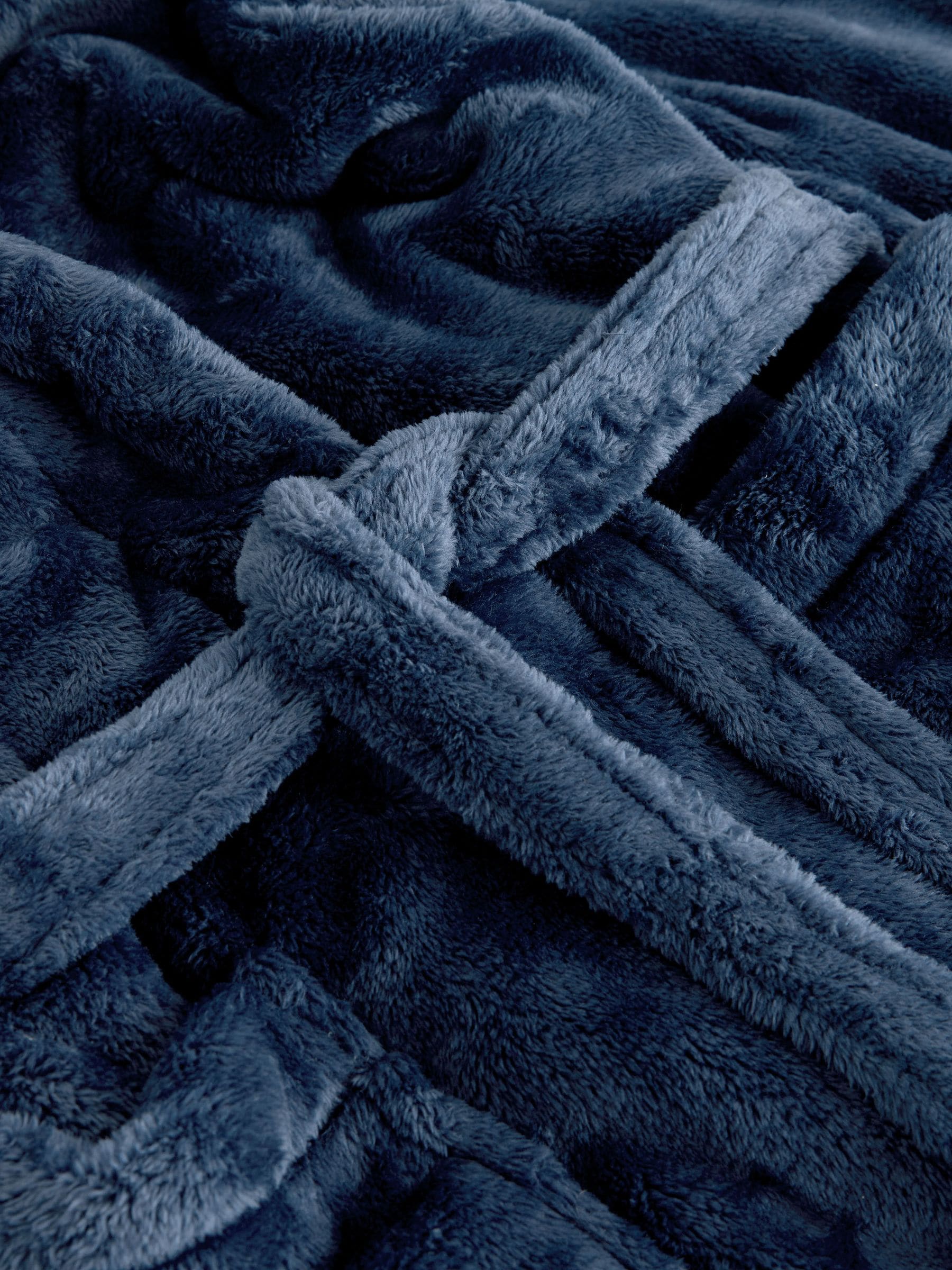 Navy Snow Dressing Gown