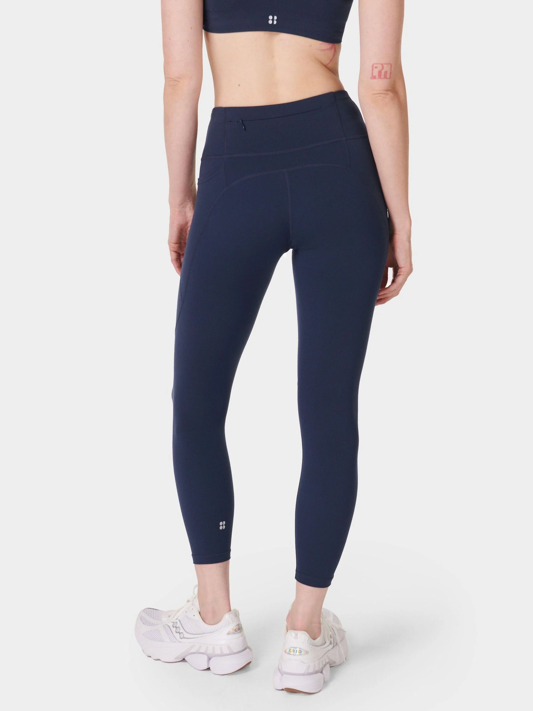 Sweaty Betty Navy Blue 7/8 Length Power Workout Leggings