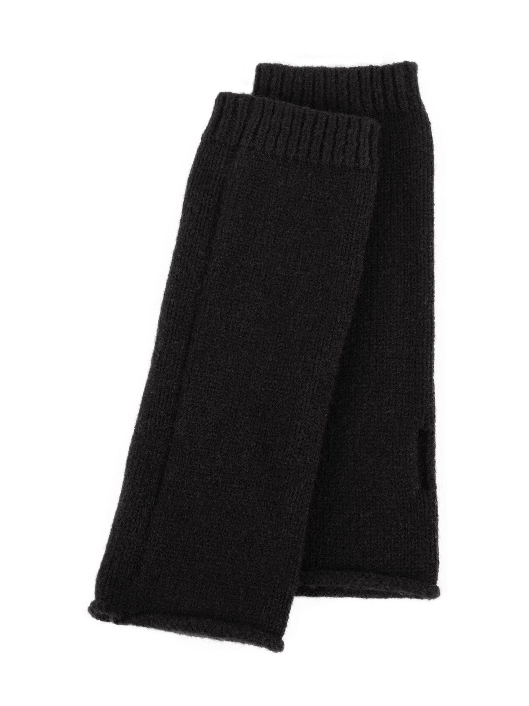 Totes Black Ladies Isotoner Soft Touch Knit Fingerless Gloves