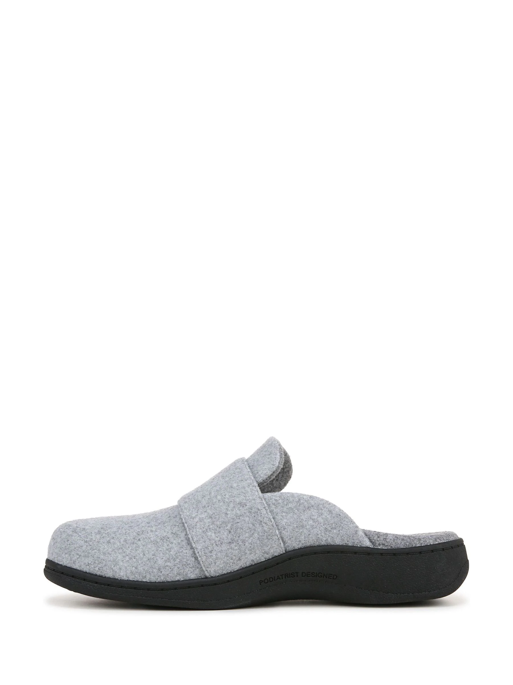 Vionic Grey Regular Fit Gemma II Arch Support Mule Slippers