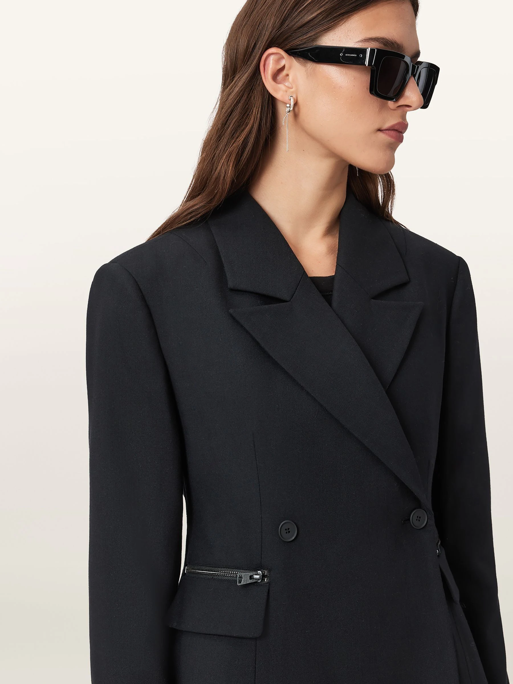 AllSaints Black Mimmie Blazer