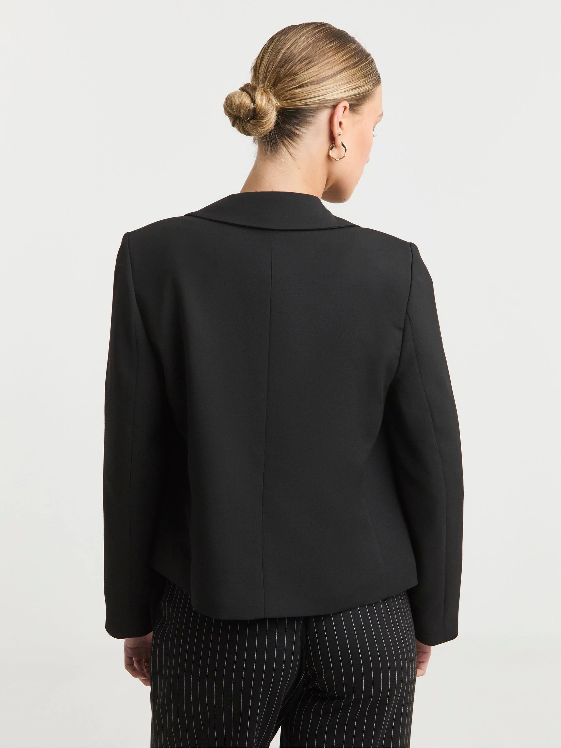 Simply Be Black Oversized Cropped Blazer