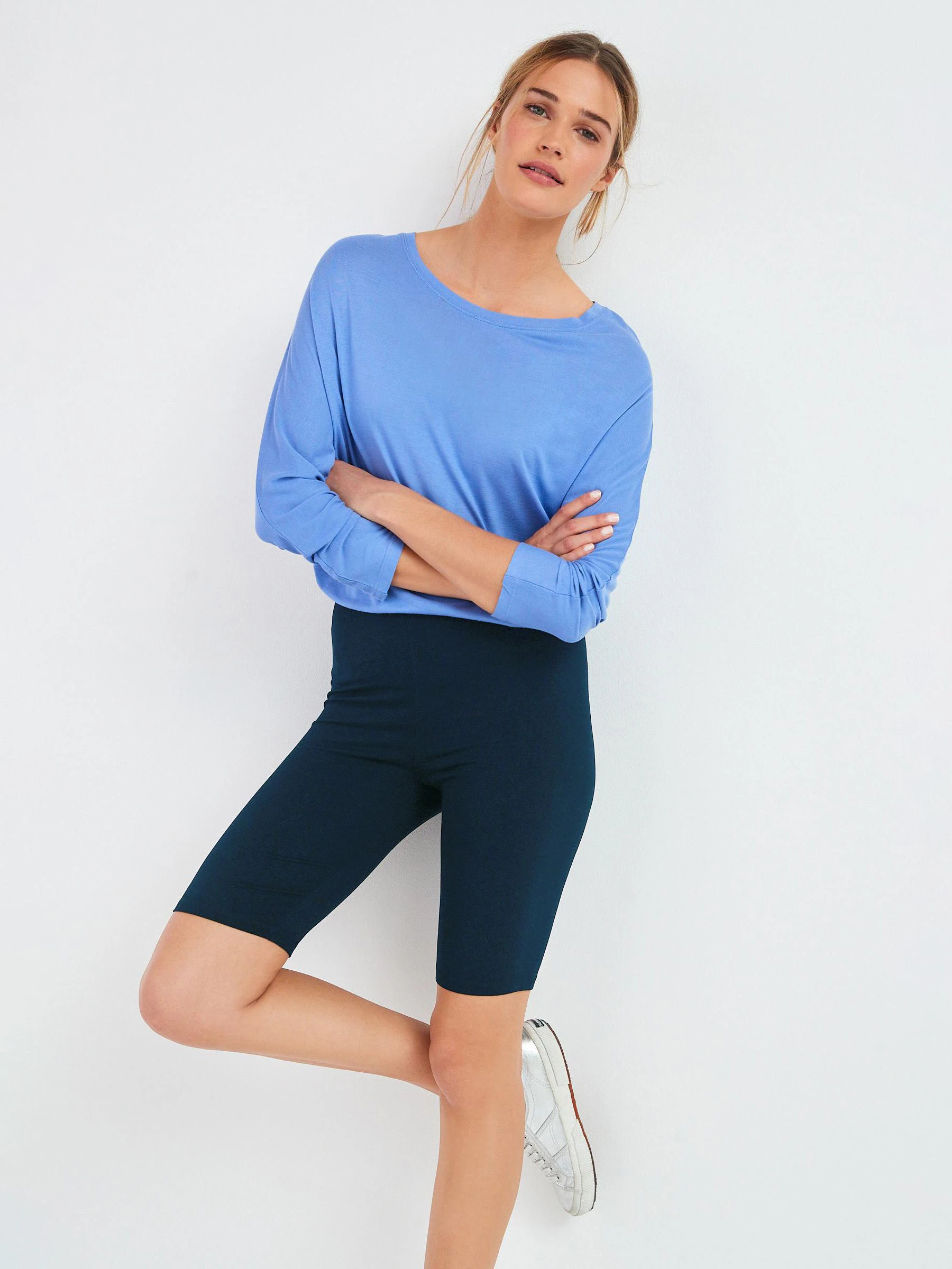 Navy Jersey Cycle Shorts