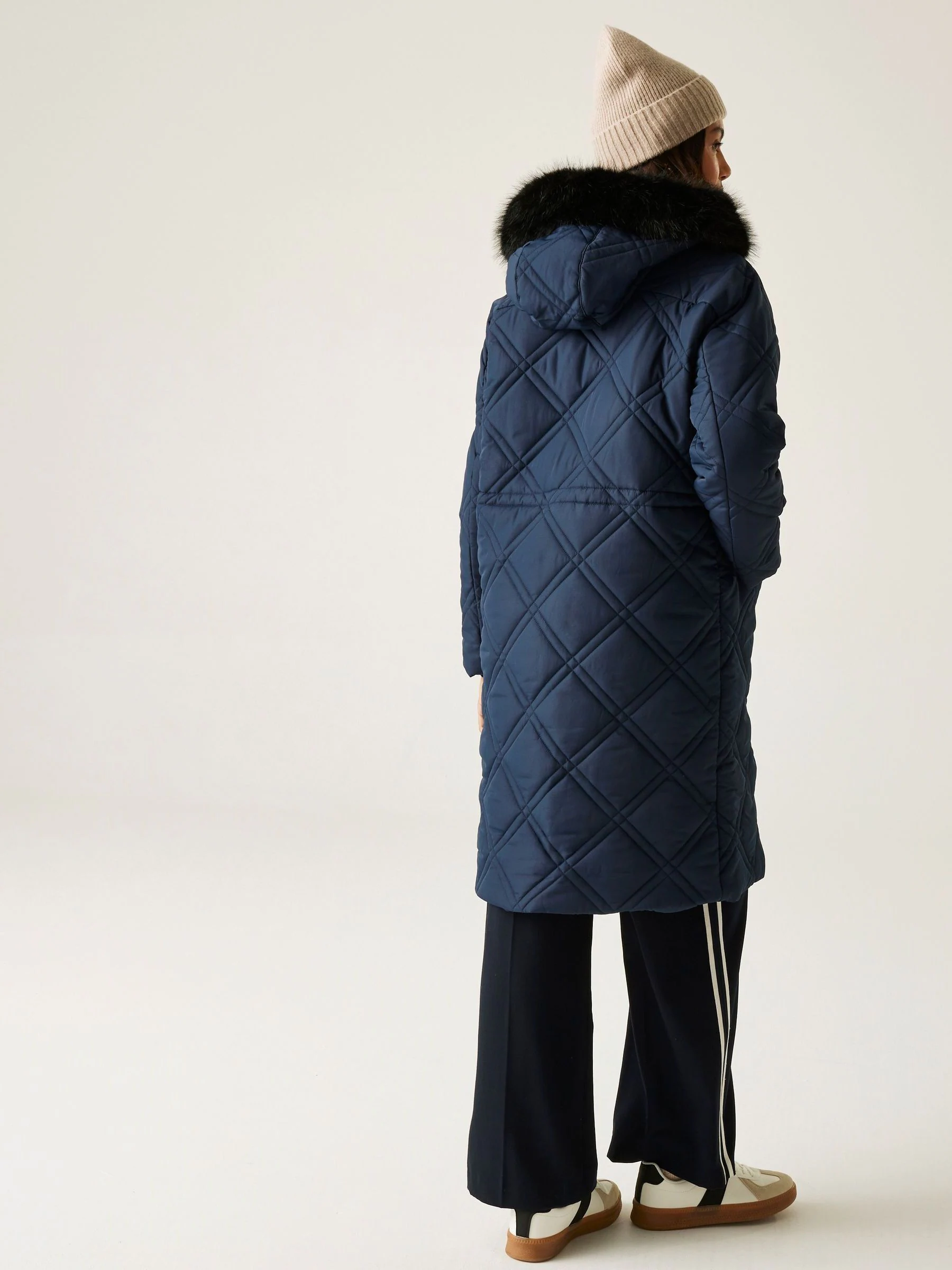 Regatta Blue Freyla Heavyweight Water Repellent Coats