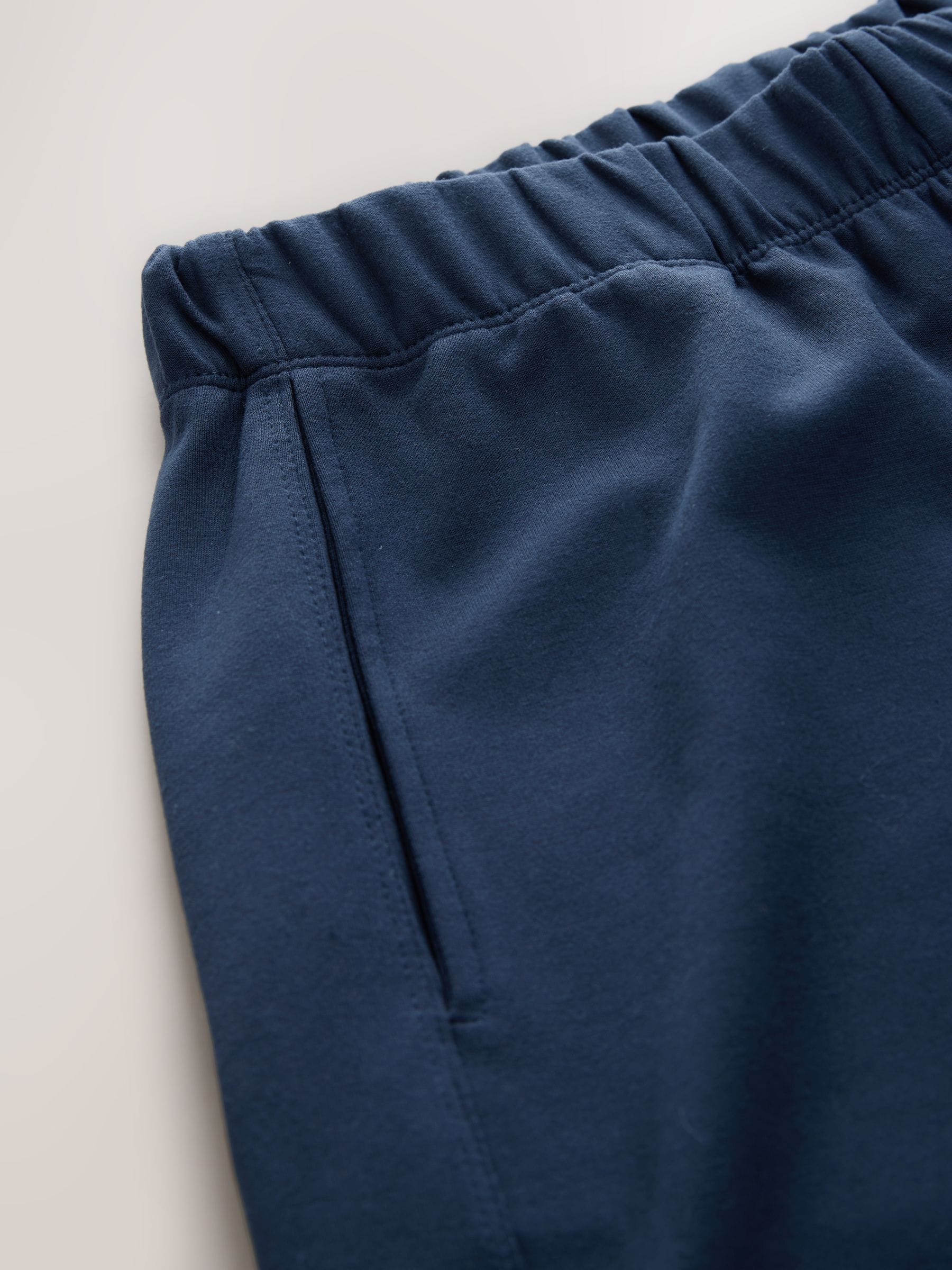Navy Blue Premium Heavyweight Slinky Barrel Leg Joggers