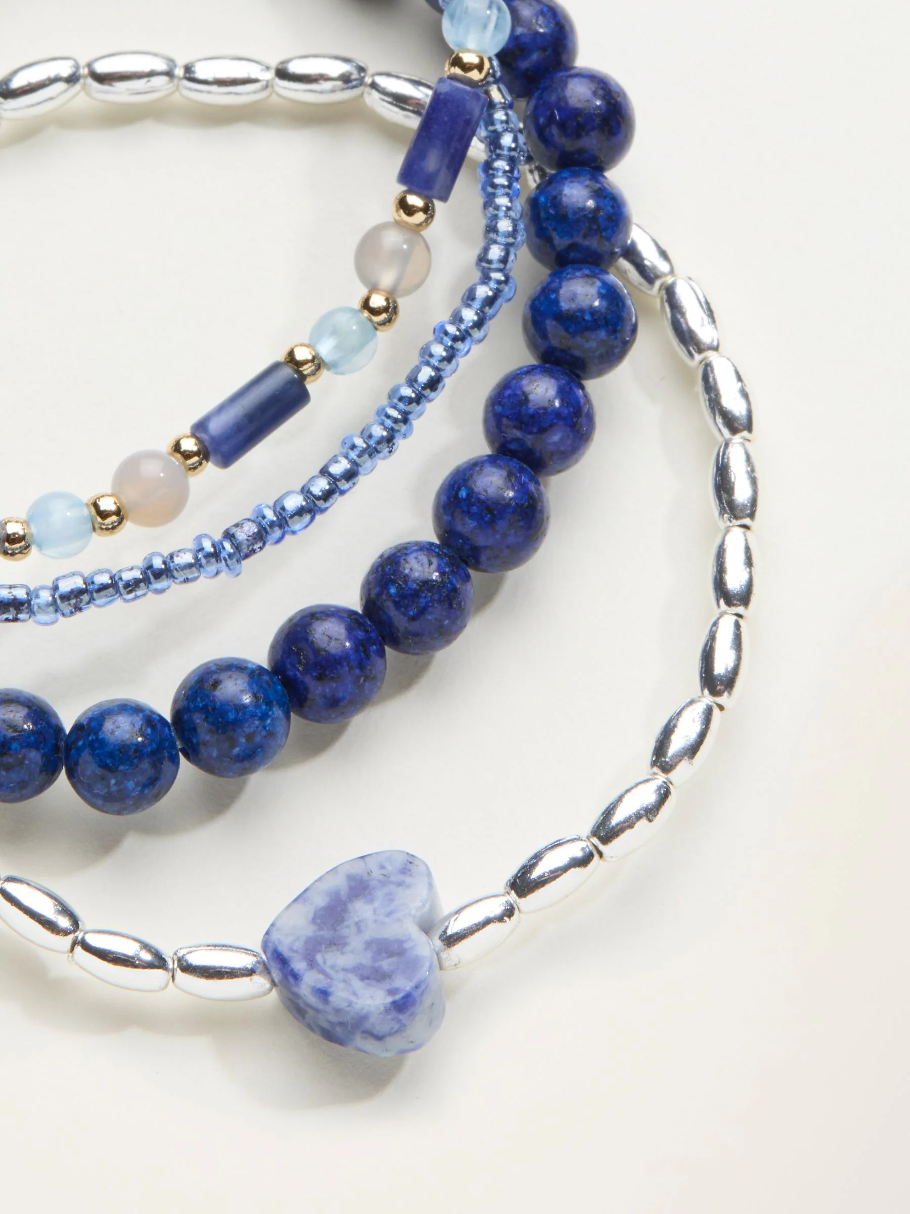 FatFace Blue Multi Stretch Bracelets