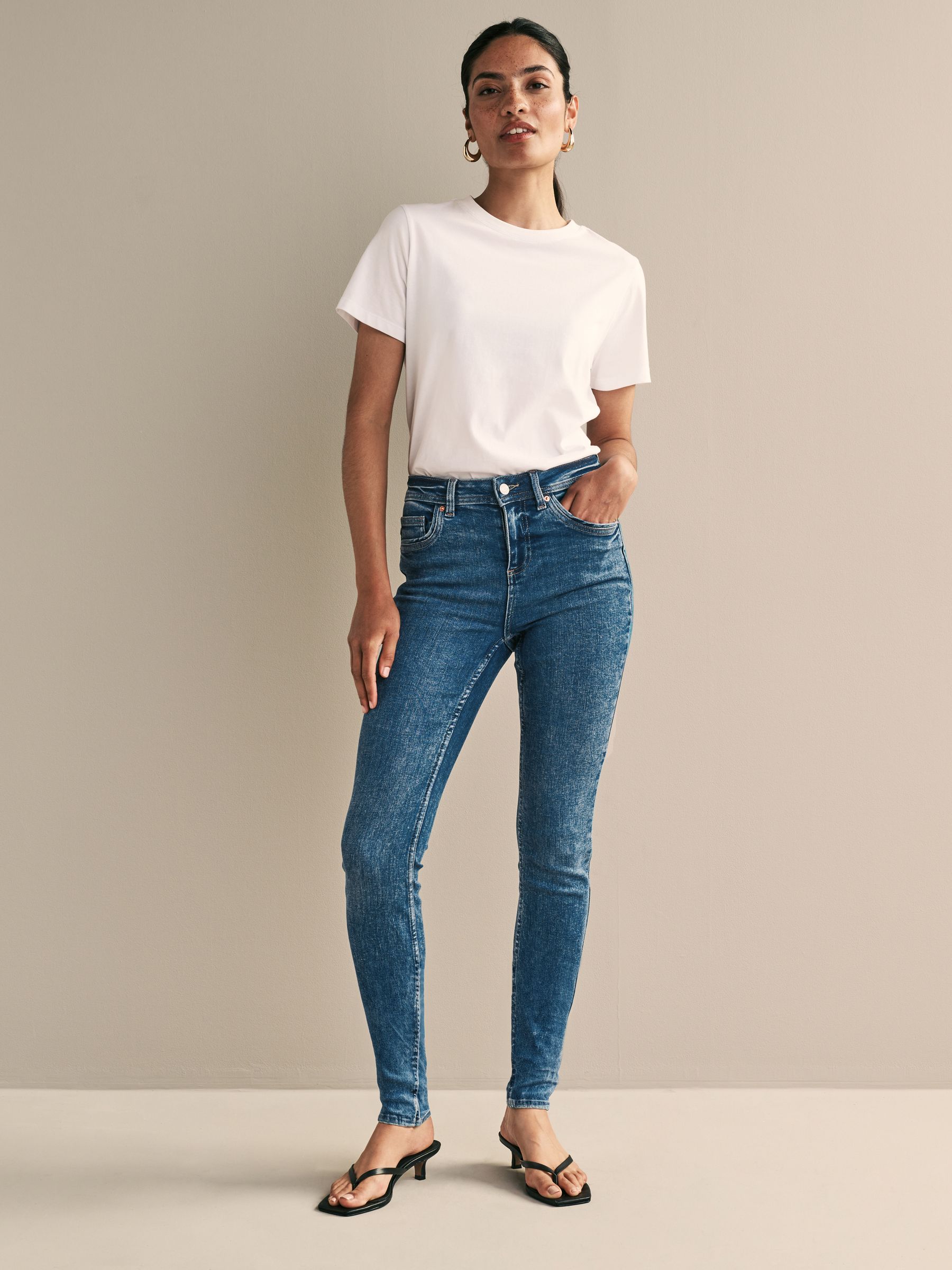 Denim Dark Blue Supersoft Skinny Jeans