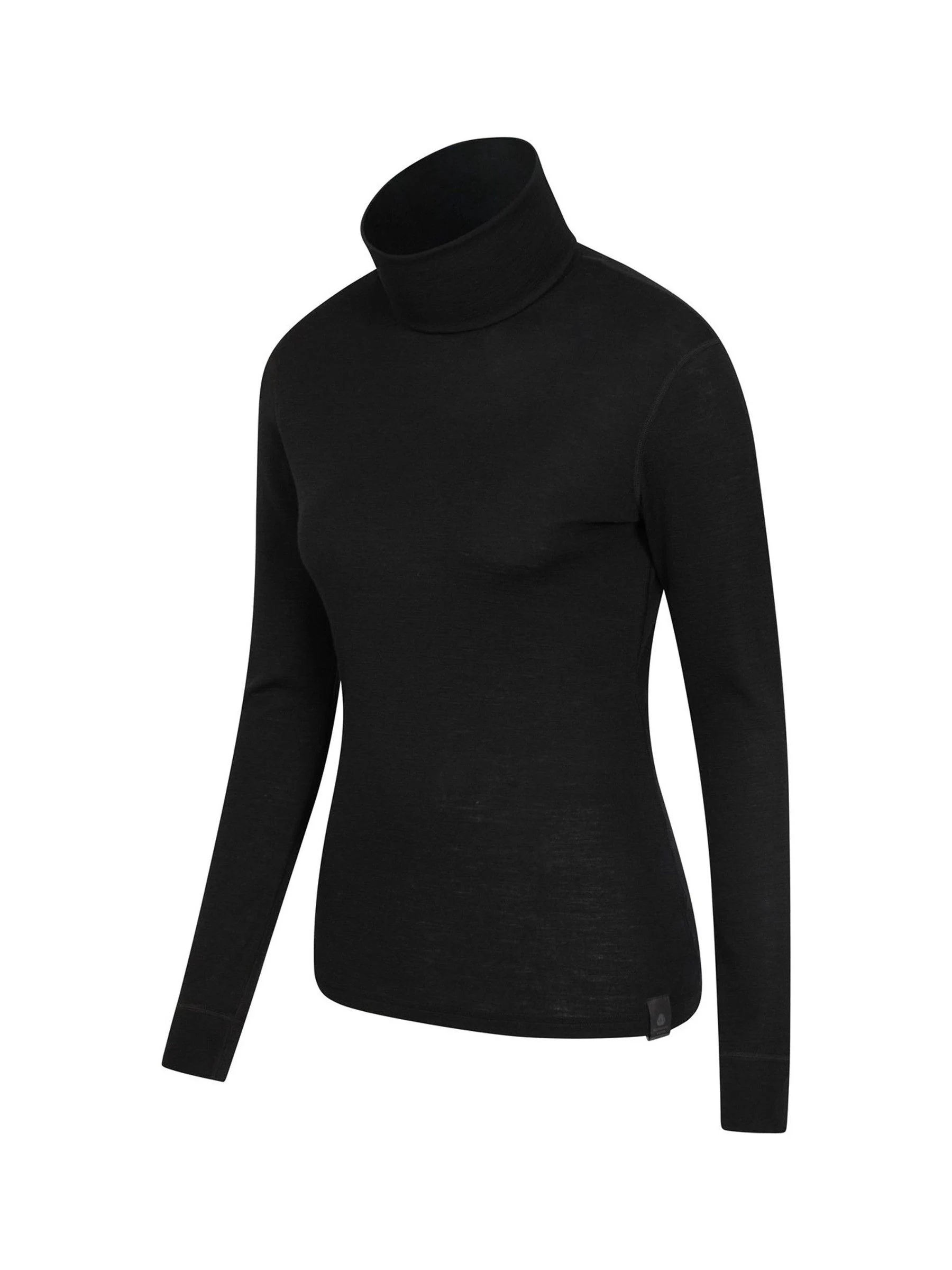 Mountain Warehouse Black Womens Merino Thermal Top
