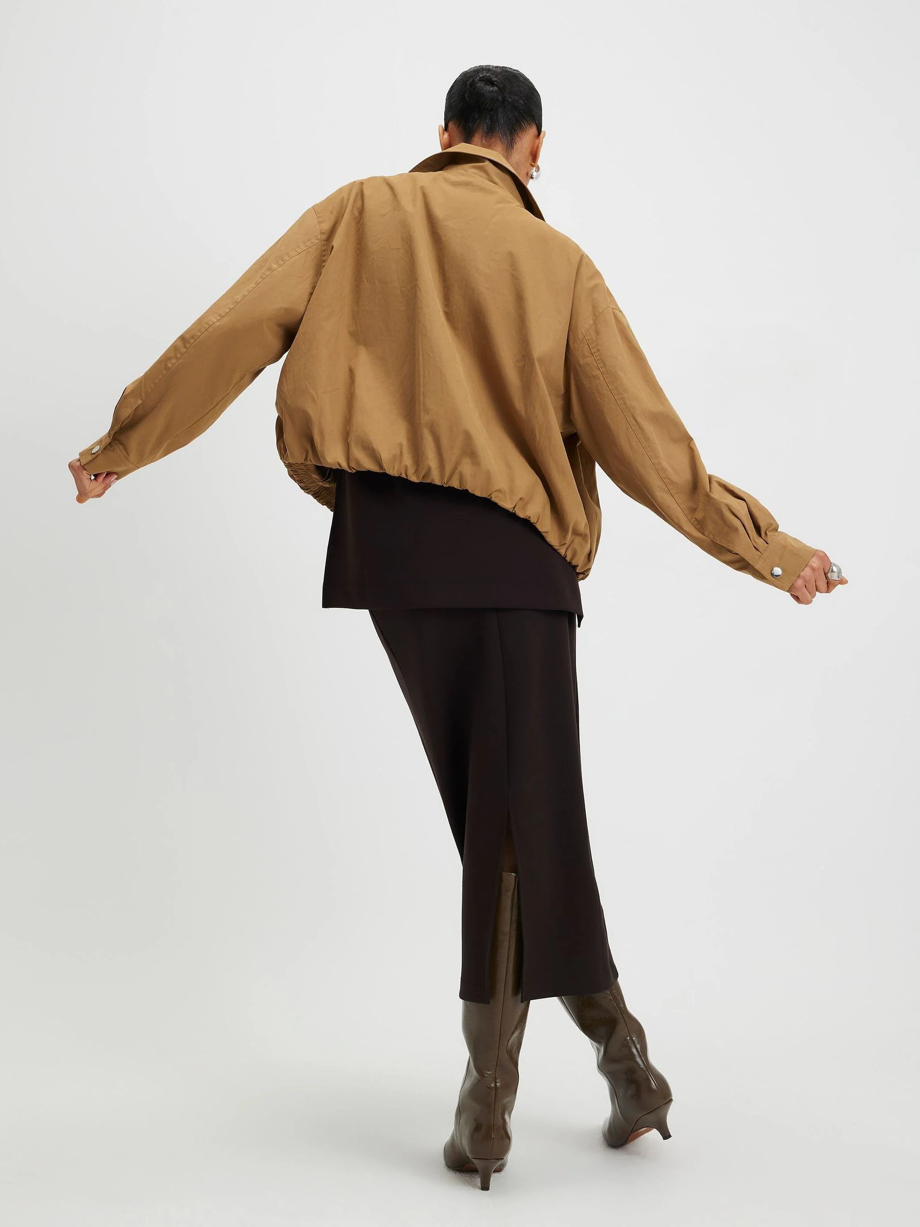 River Island Brown Premium Maxi Skirt