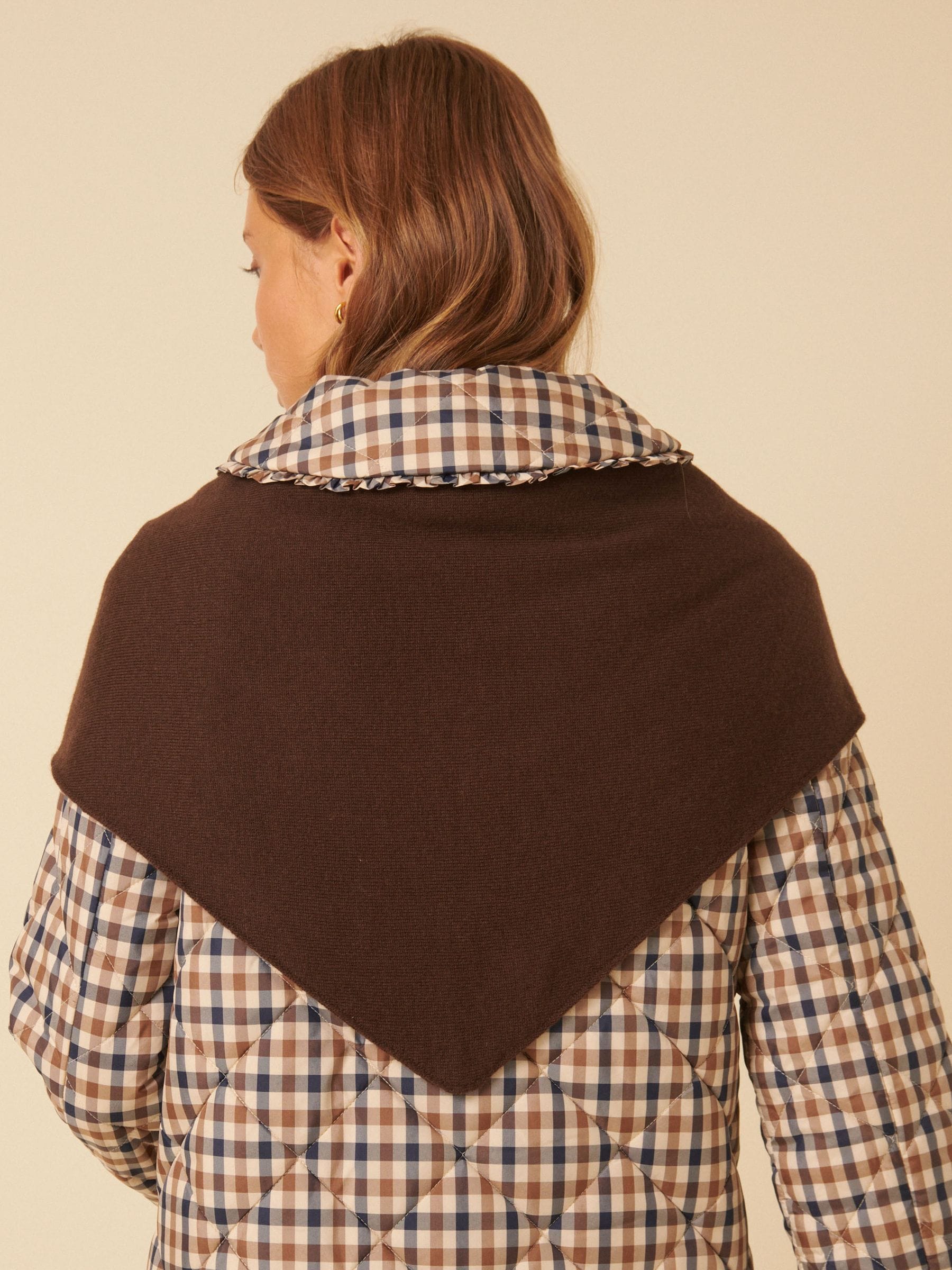 Nobodys Child Brown Large Triangle Scarf