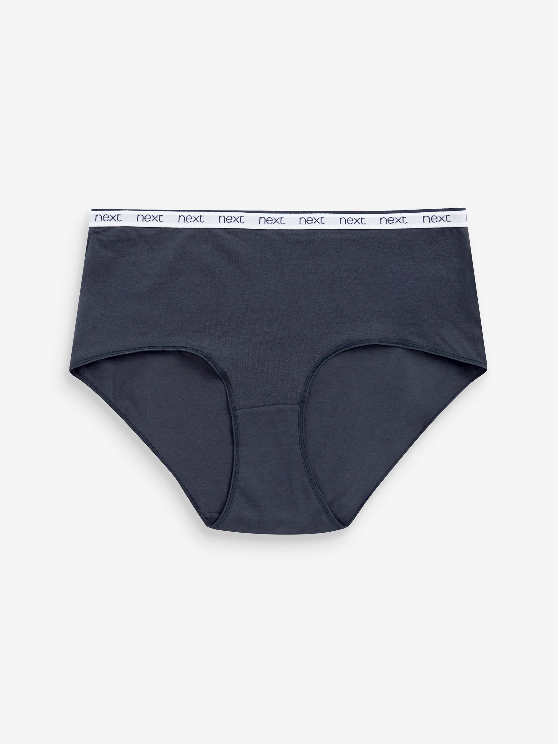 Pink/Blue Stripe Midi Cotton Logo Knickers 4 Pack