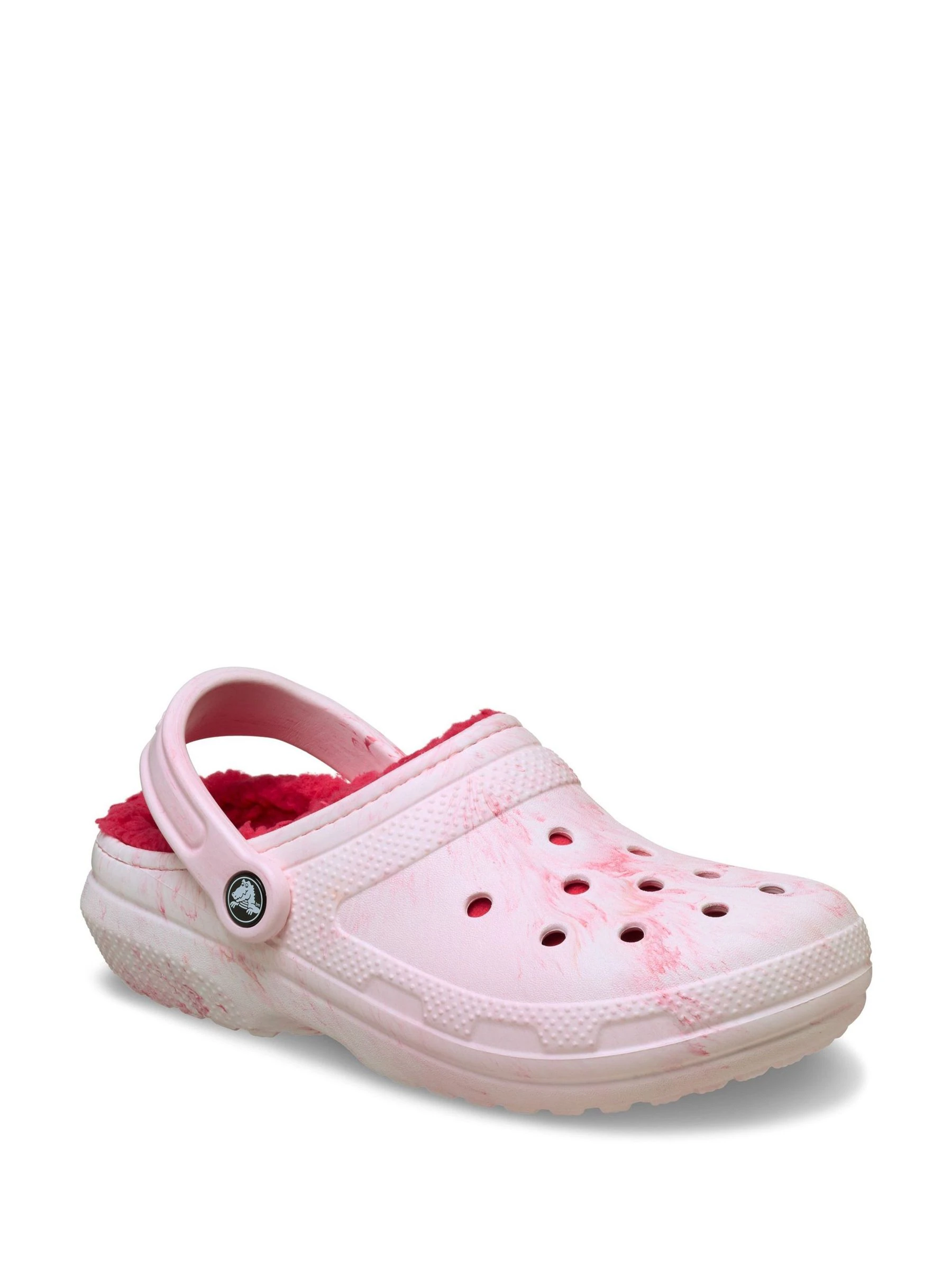 Crocs Pink Adult Classic Lined Clogs