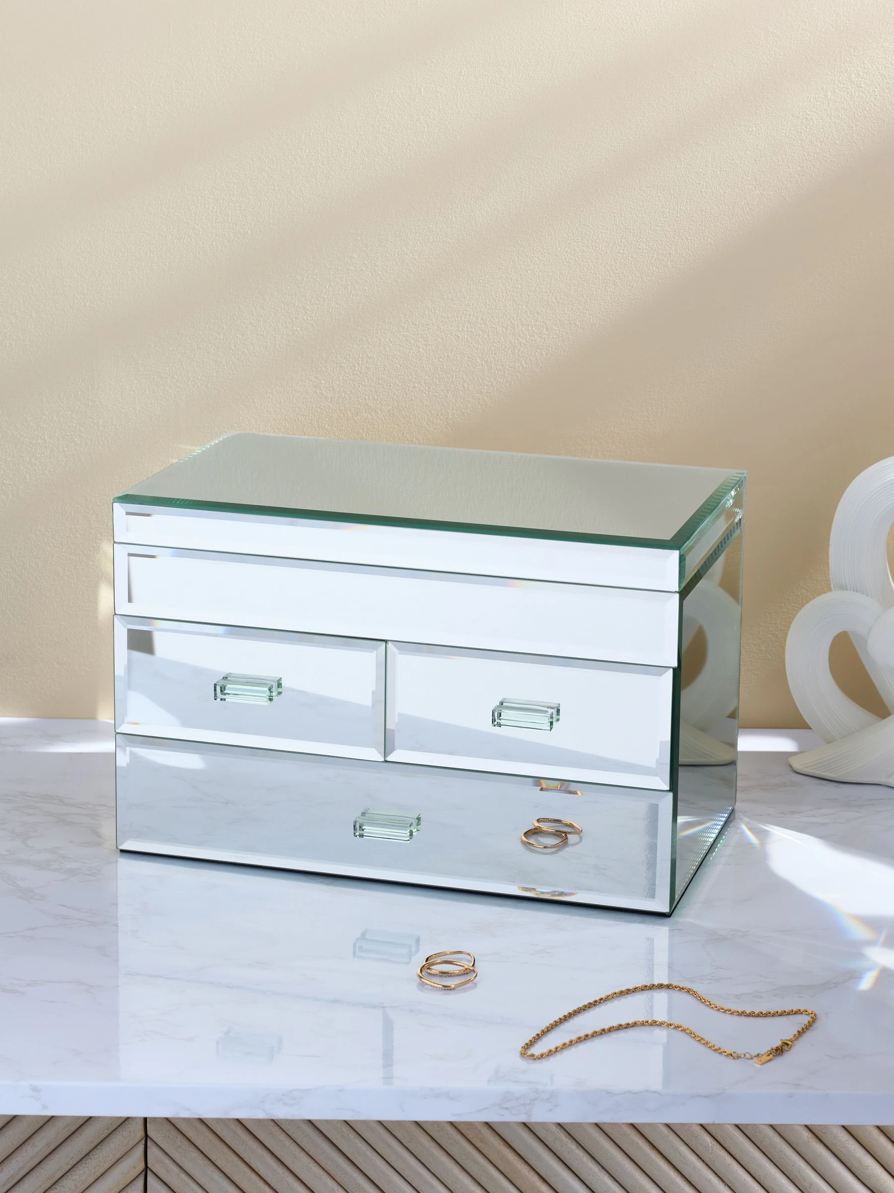 Large Mirror Large Jewellery Box