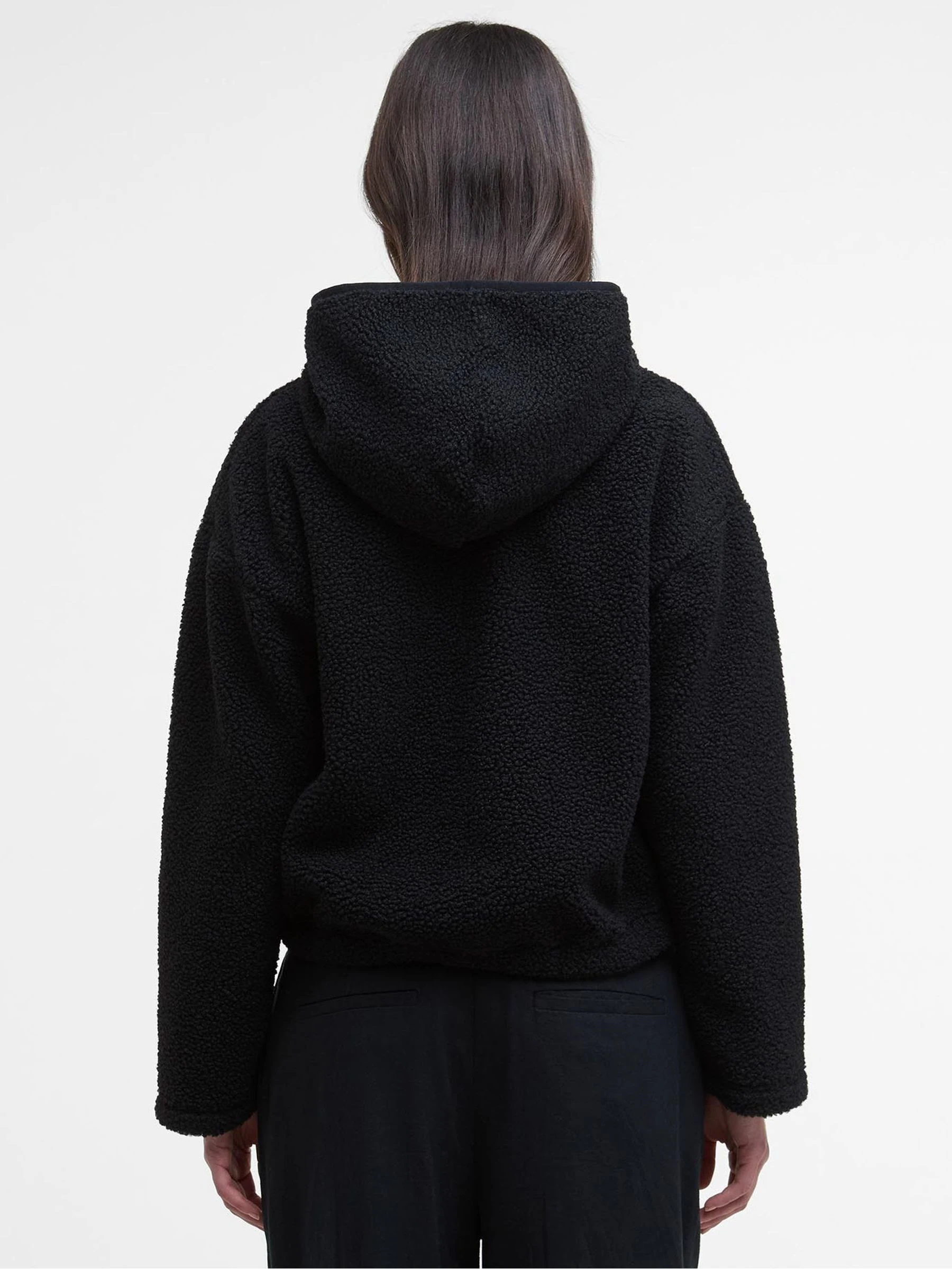 Barbour® International Black Lola Fleece Hoodie