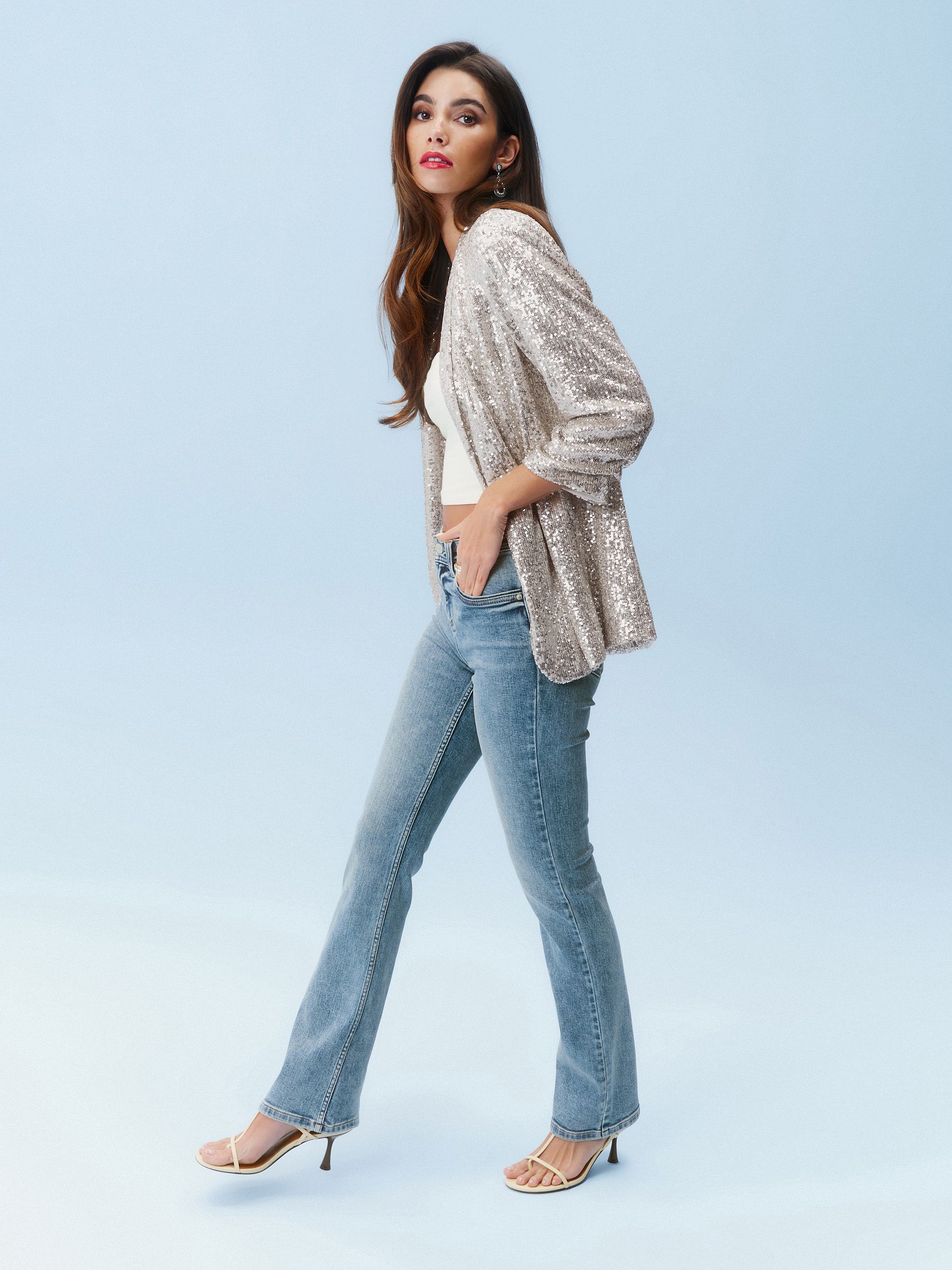 Mid Blue Supersoft Bootcut Jeans