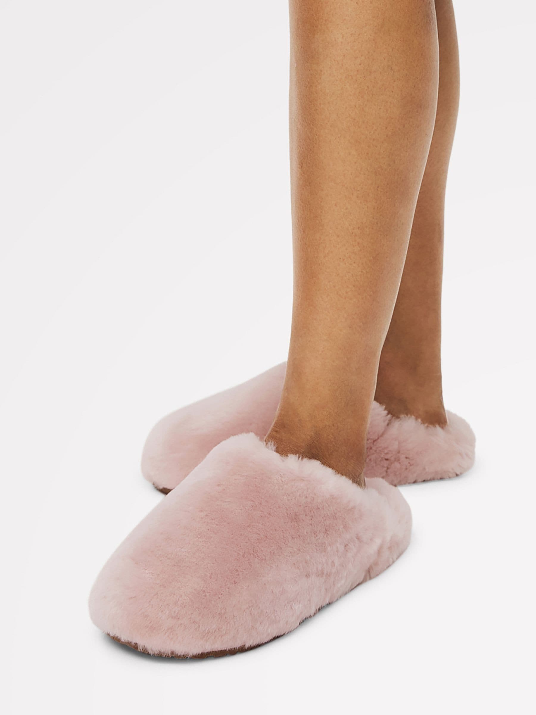 Radley Pink Cloud Street Shearling Fluff Mule Slippers