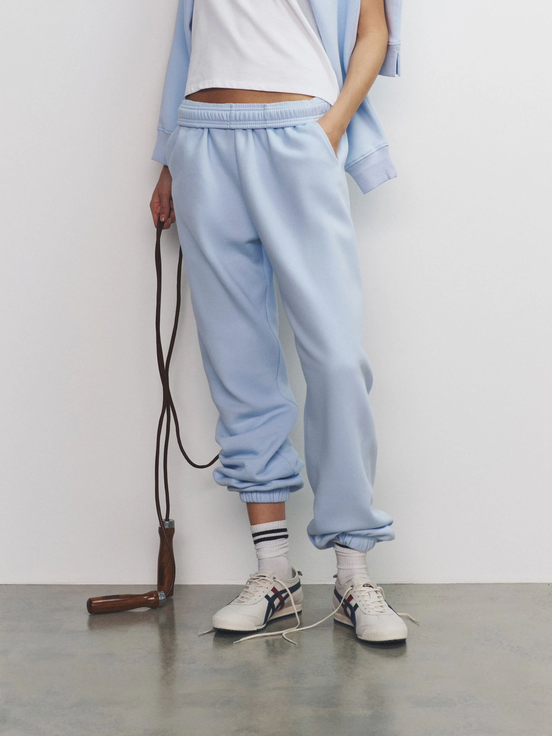 The Set 2 Pack Sweat Cuffed Joggers Blue/Light Blue